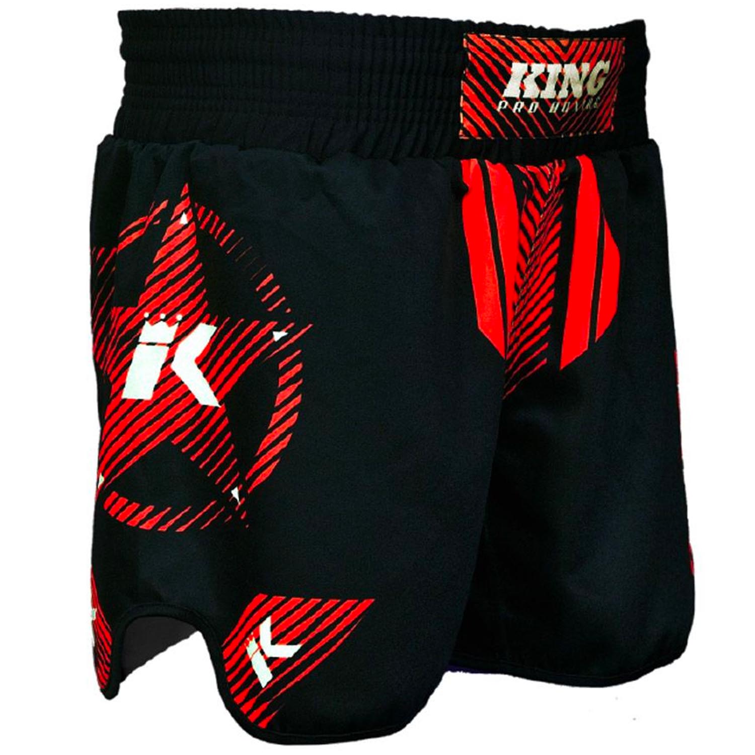 KING PRO Boxing MMA Fight Shorts, Legion 4, schwarz-rot, M