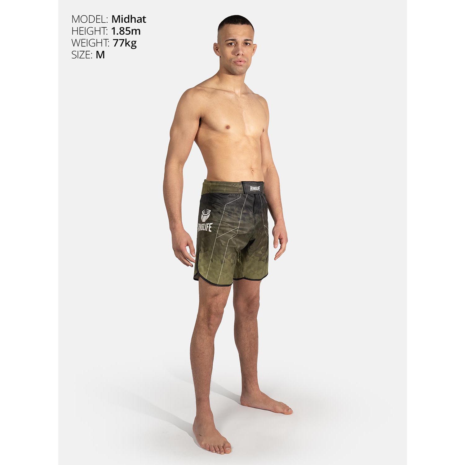 RINGLIFE MMA Shorts - Transition schwarz-grün XL