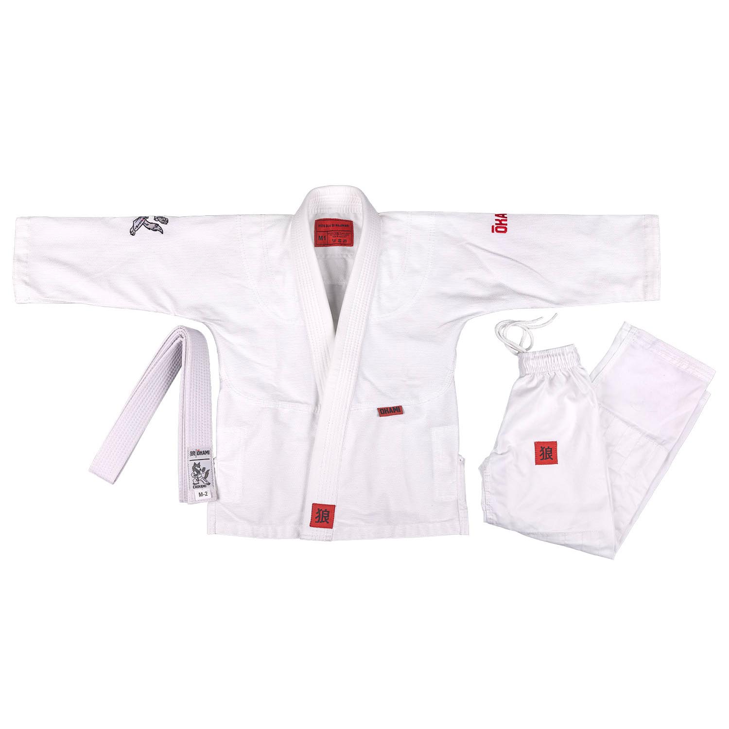 OKAMI BJJ GI, Kids, Hajimari, white, M5