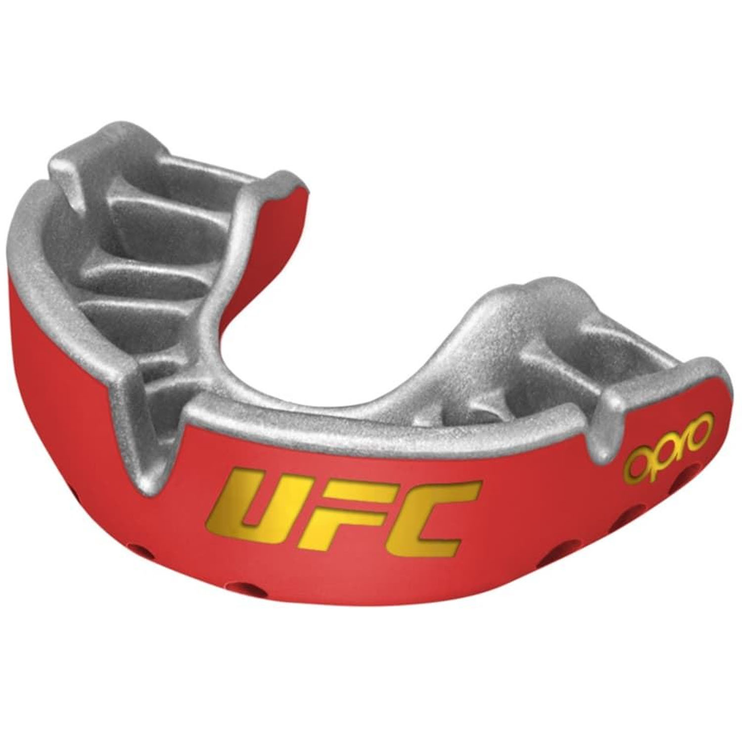 OPRO Mouth Guard, Gold 2022, UFC, red-silver