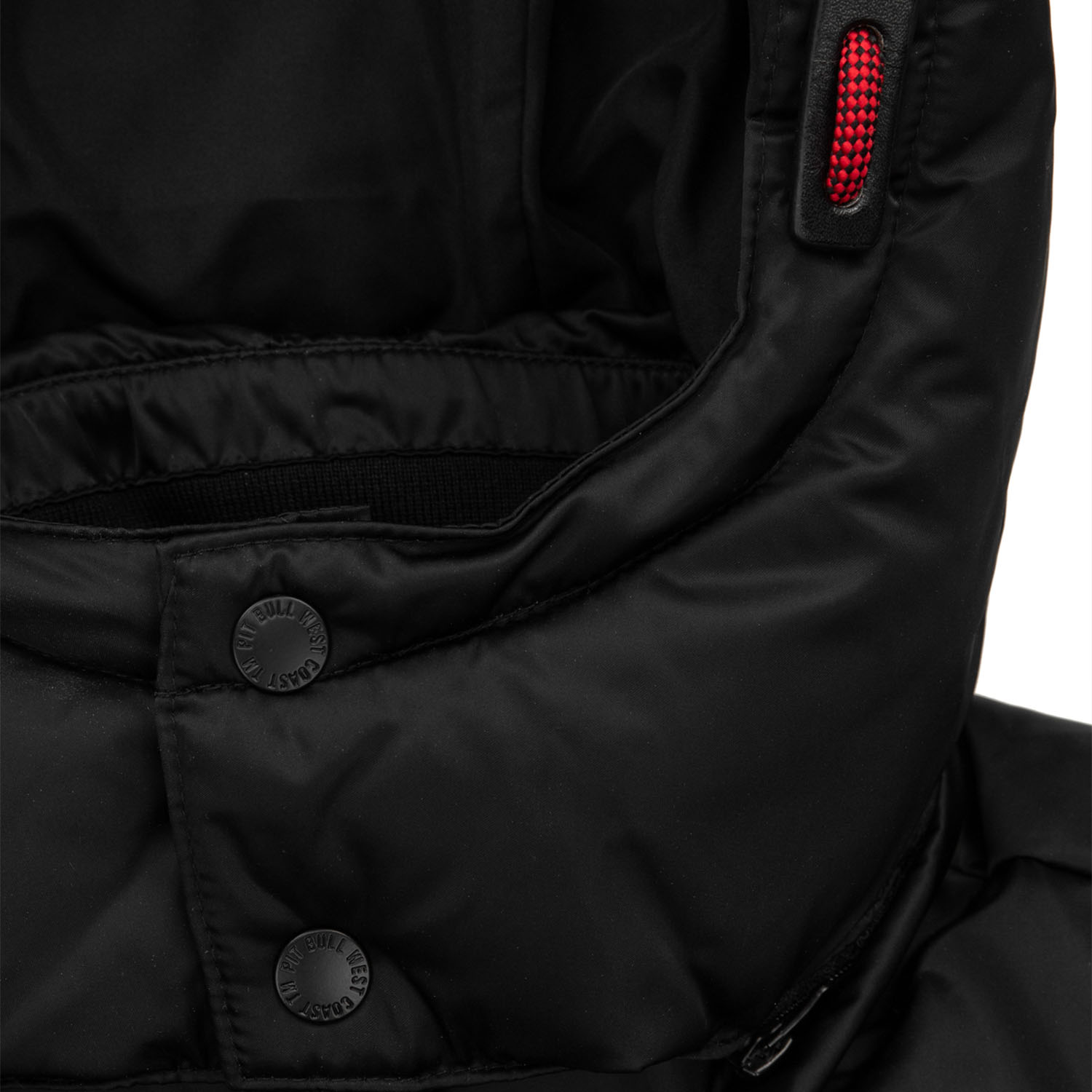 Pit Bull West Coast Vest, Hooded Walpen, black, M