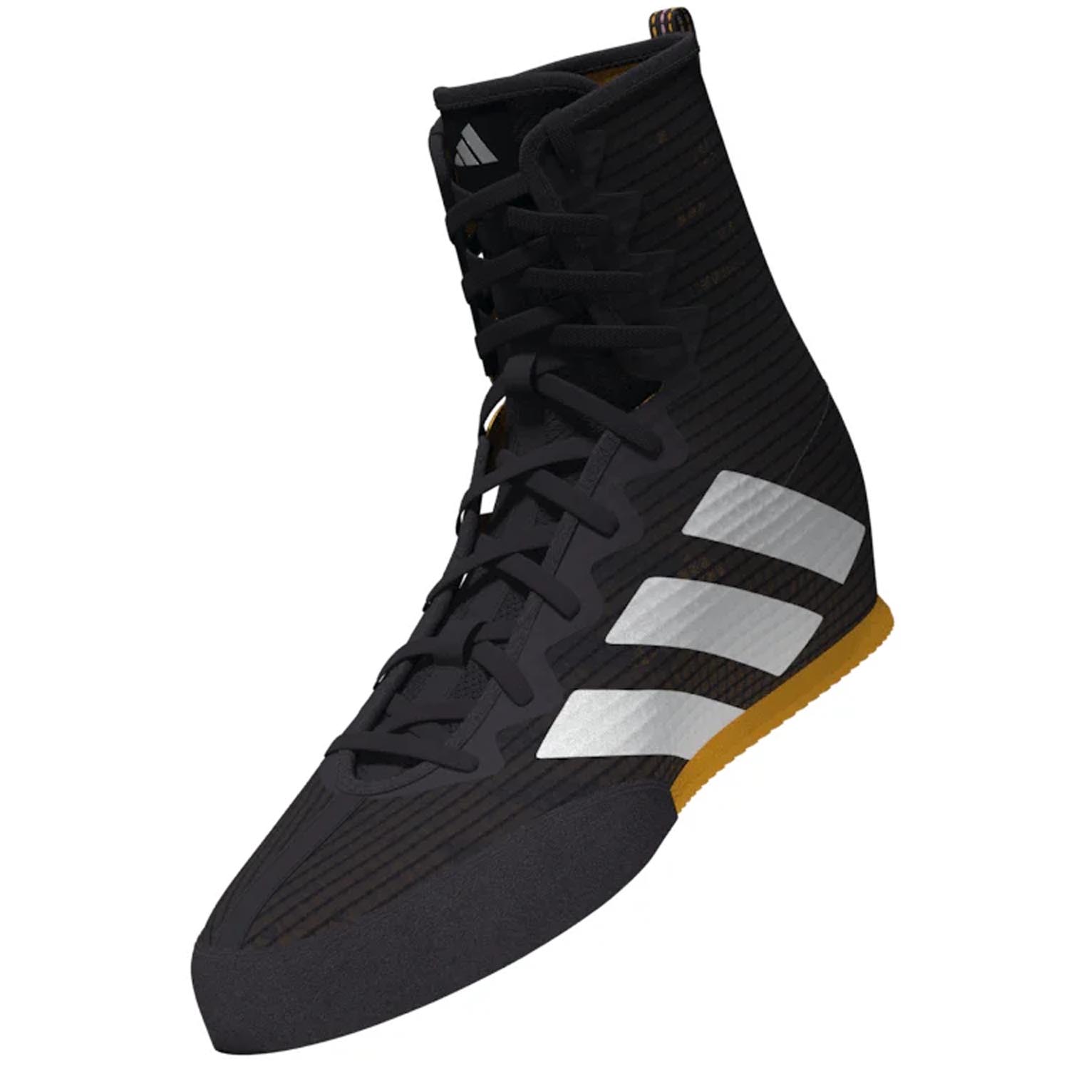 adidas Boxing Shoes, Box Hog 4, black-white-orange, 43 ⅓ (UK 9)