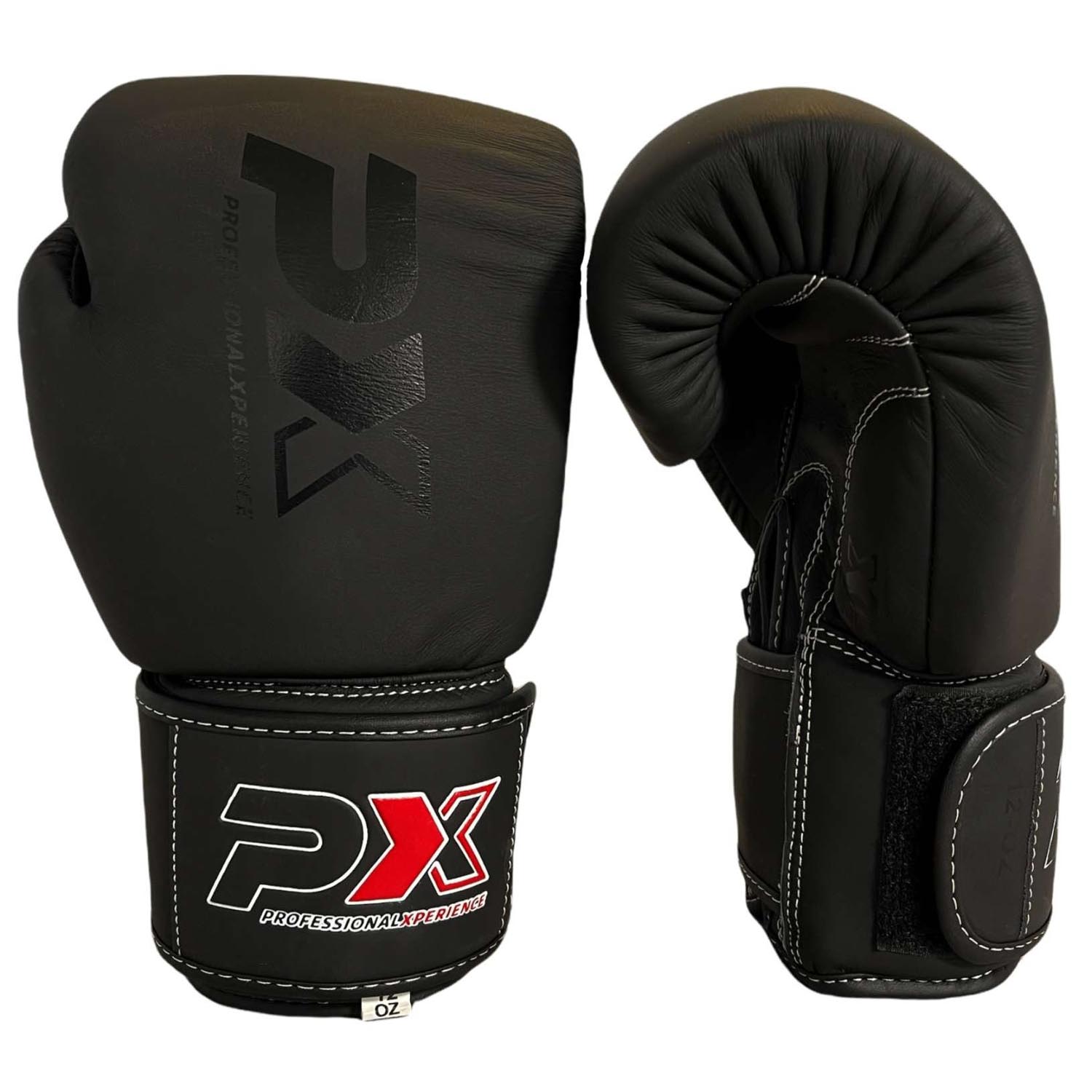 PX Boxhandschuhe, Contest, schwarz, 14 Oz