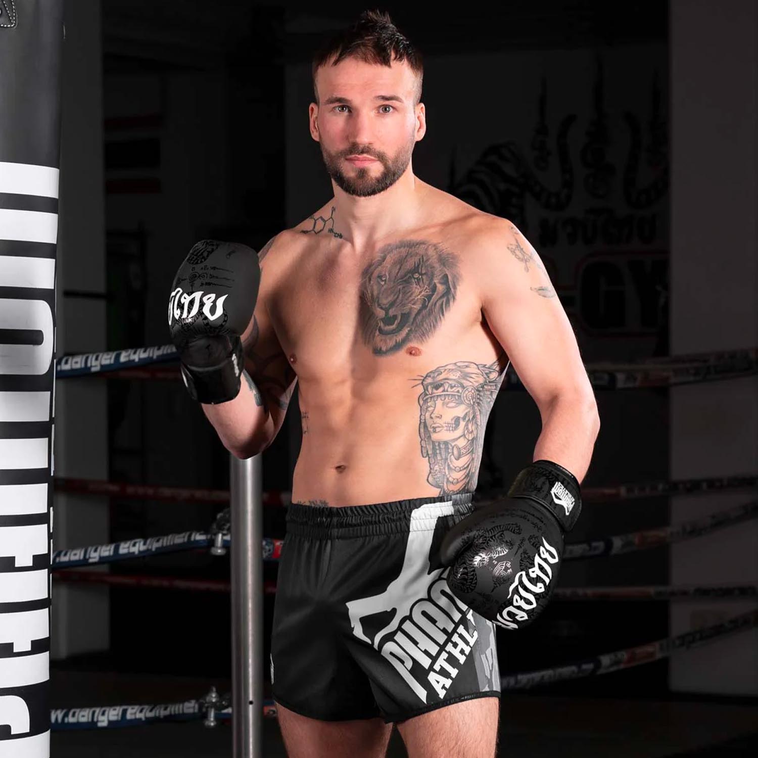 Phantom Athletics Boxing Gloves, Muay Thai, black