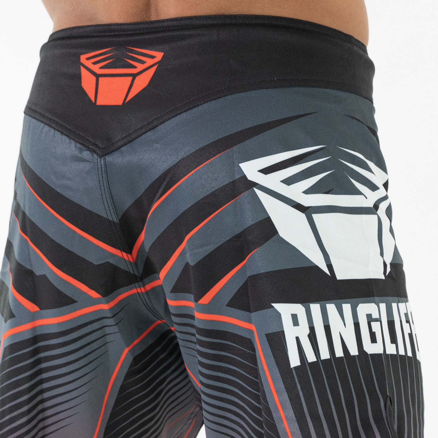 RINGLIFE MMA Shorts - Octaring schwarz-rot XXL
