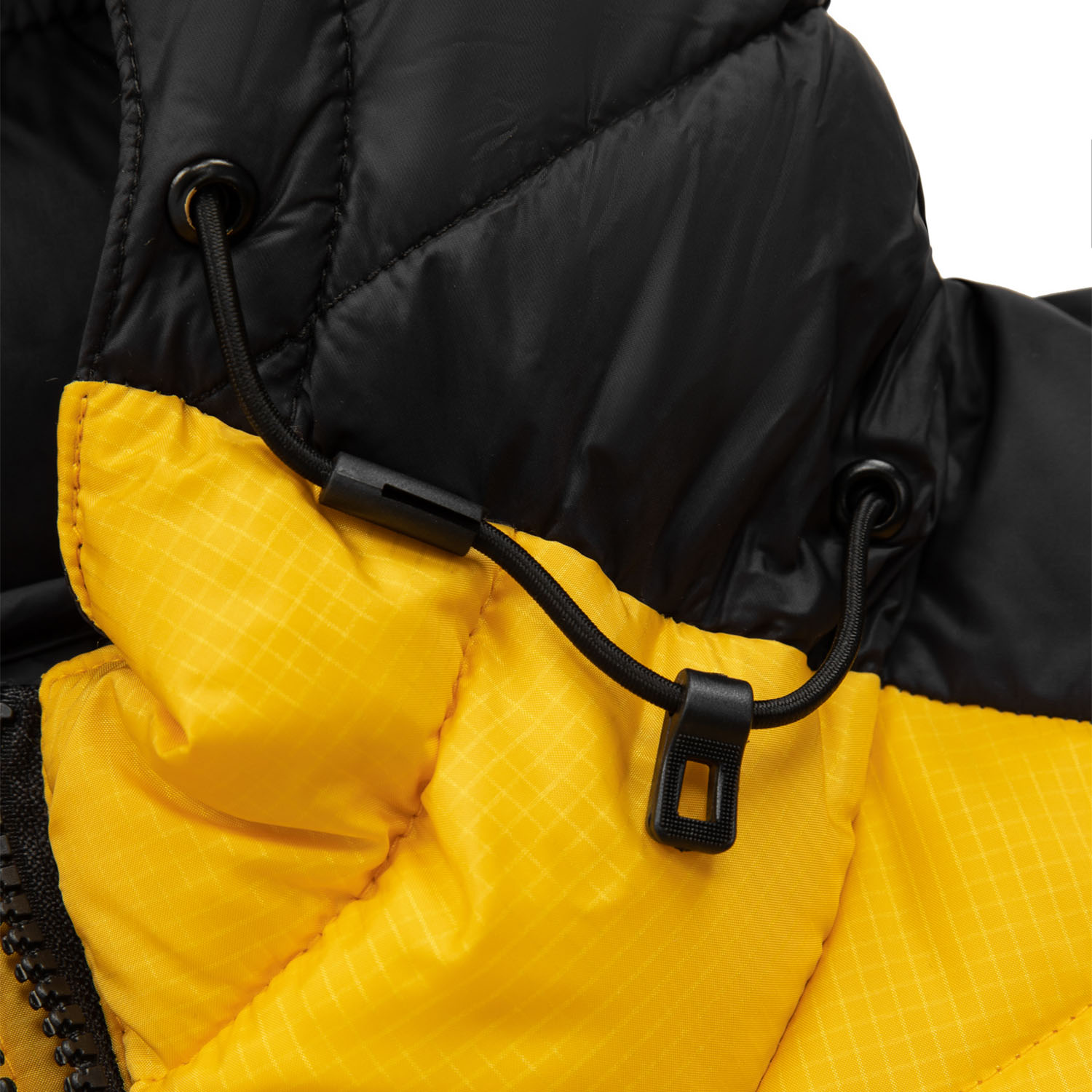 Pit Bull West Coast Jacke, Padded Hooded Evergolg, schwarz-gelb L