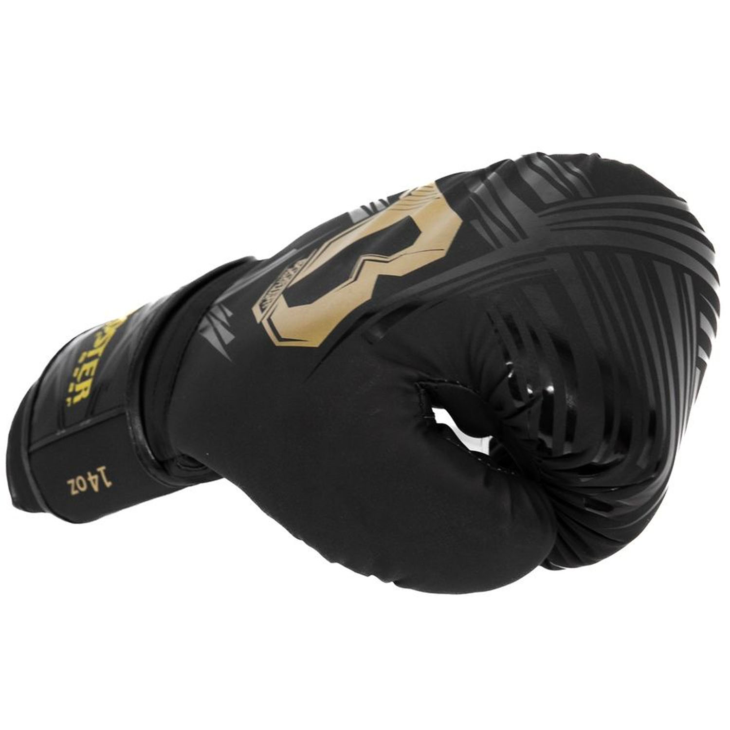 Booster Boxing Gloves, Alpha, black-gold 14 Oz
