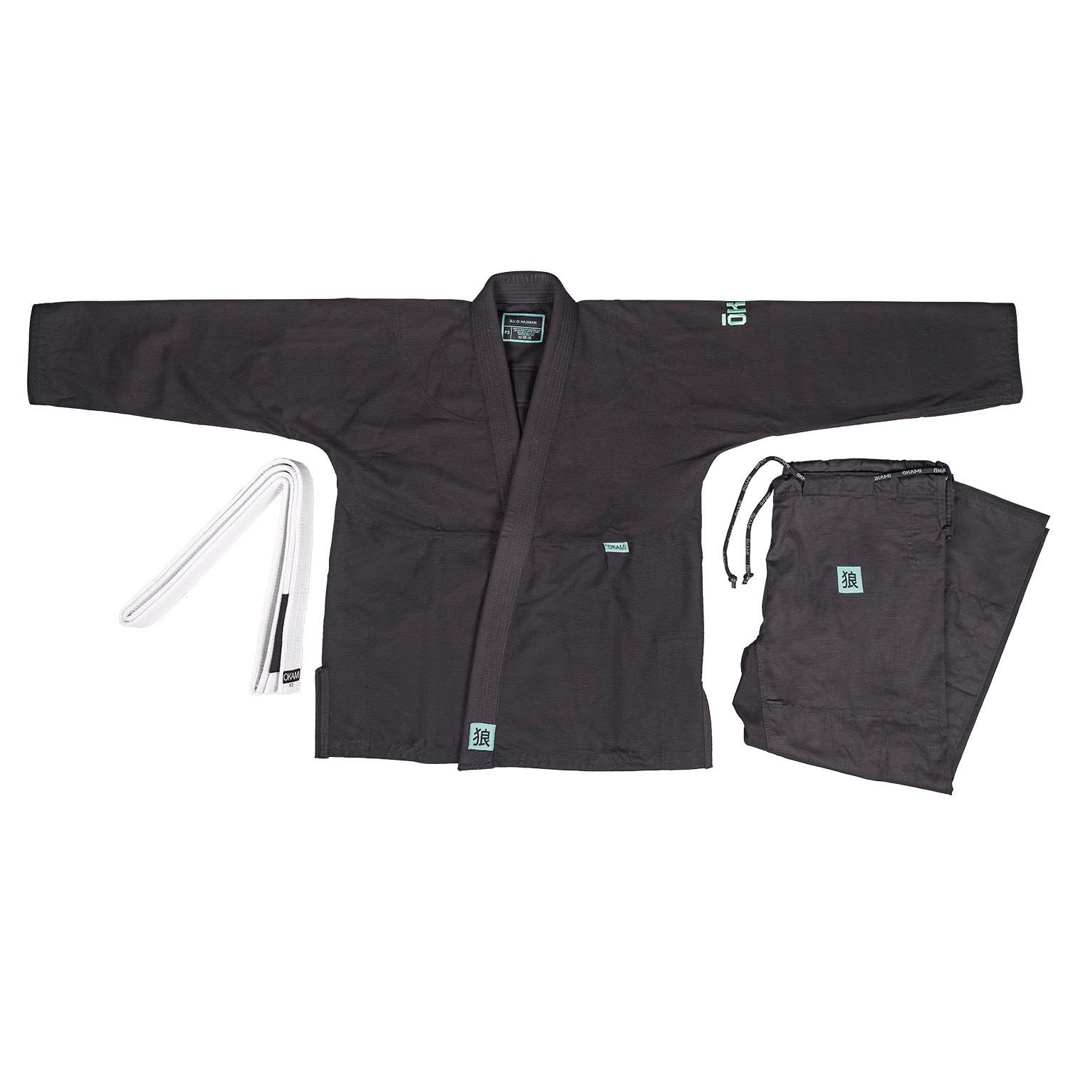 OKAMI BJJ GI, Women, Hajimari, black, F3