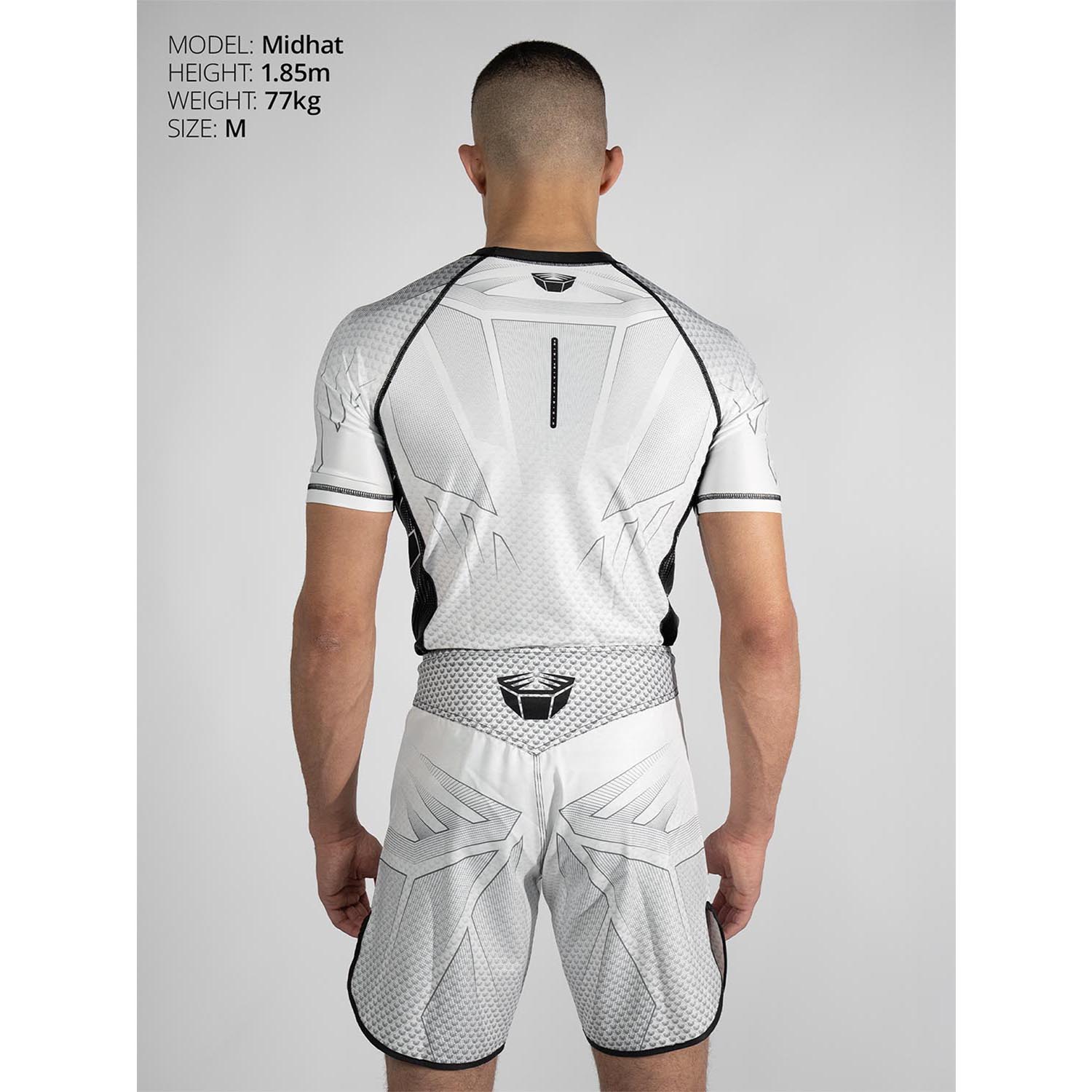 RINGLIFE Rashguard, S/S - Octaring 2.0 weiss-schwarz 3XL