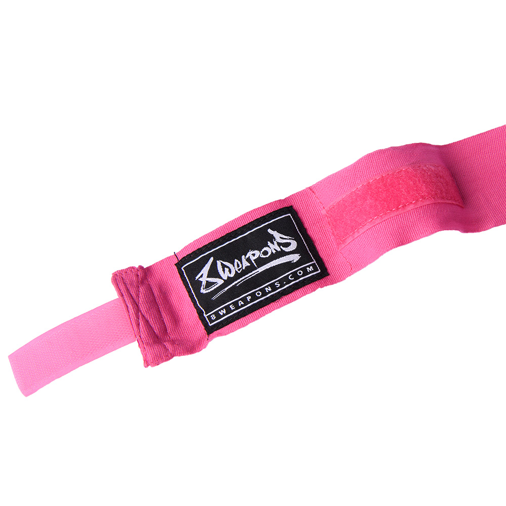 8 WEAPONS Hand Wraps, semi-elastic, 3.5 m, pink