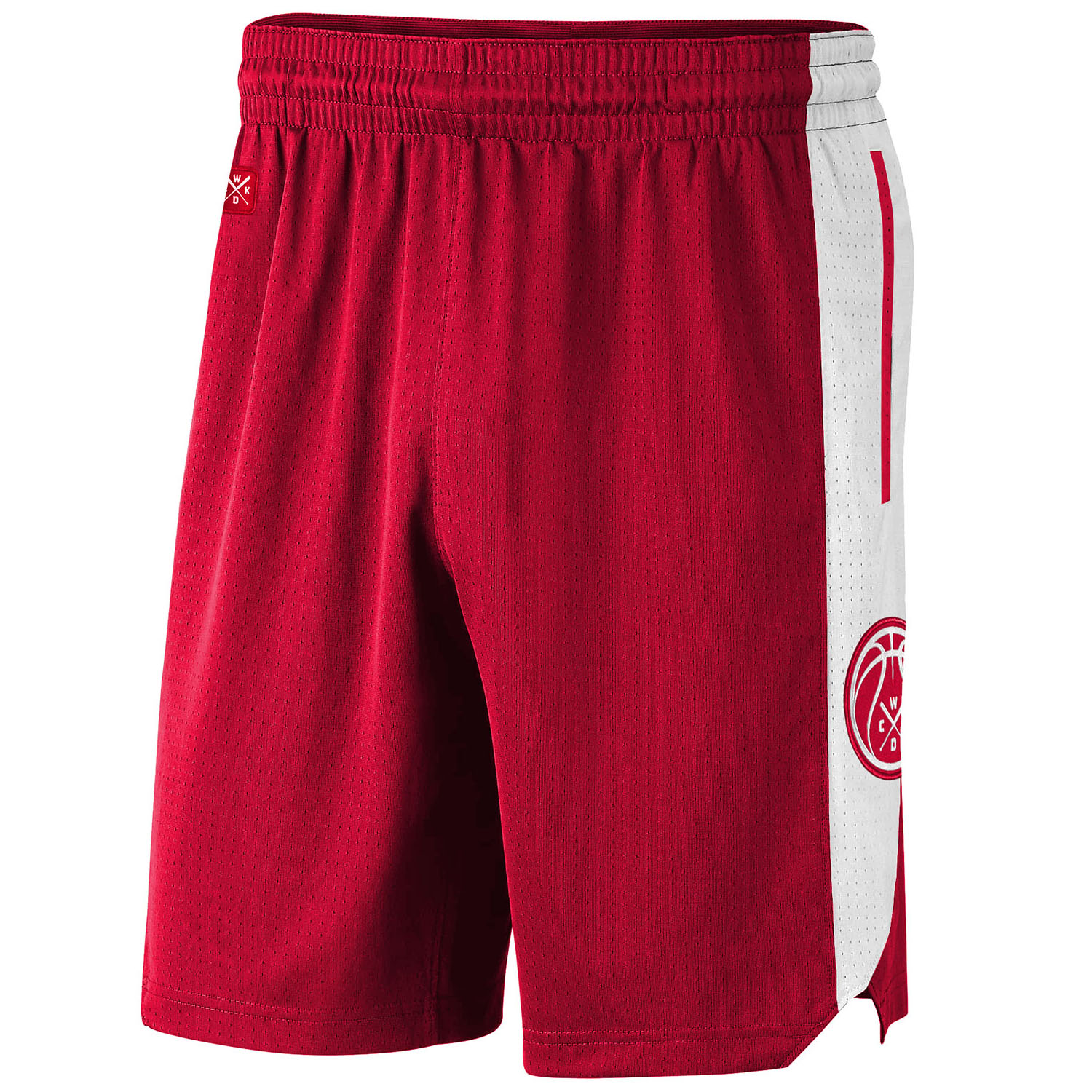 WICKED ONE Fitness Shorts, Playoffs, red-white, XL