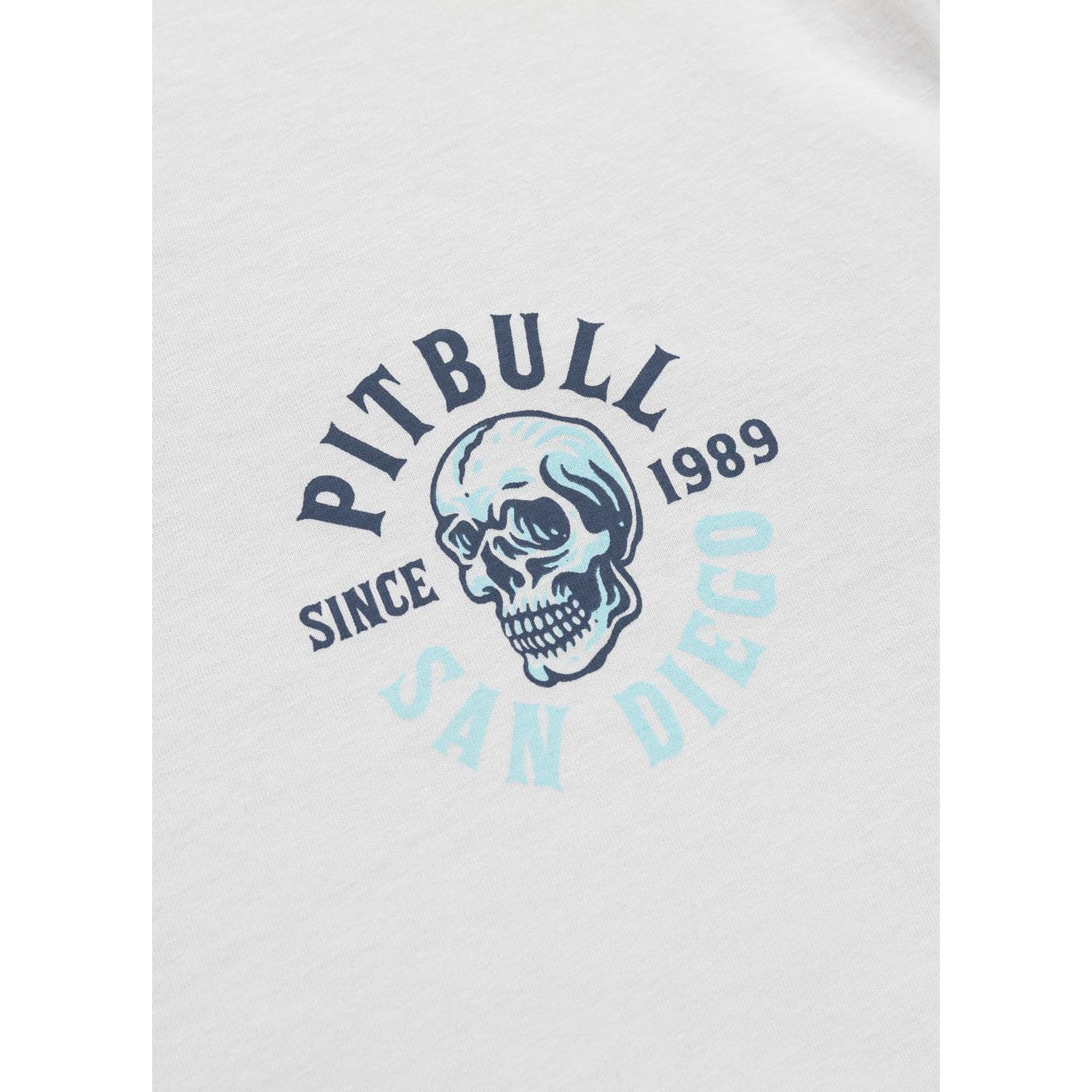 Pit Bull West Coast, T-Shirt, Skull Surf, white-blue, XXXL
