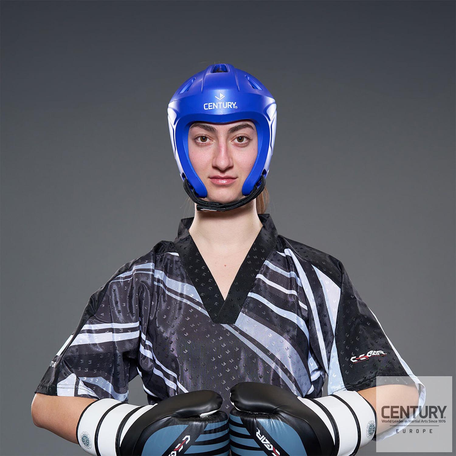 Century Head Guard, C Gear, Evolution Wako, blue, L