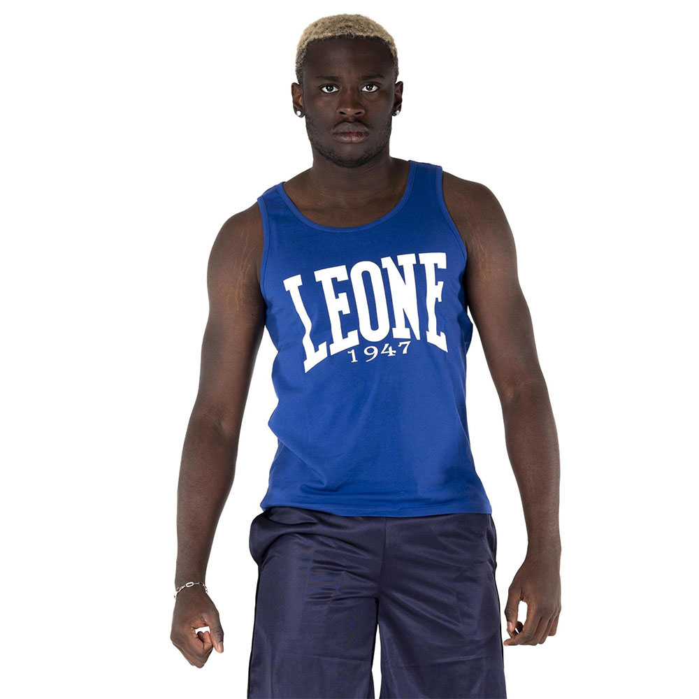 LEONE Tank Top, Basic, blau, XXL