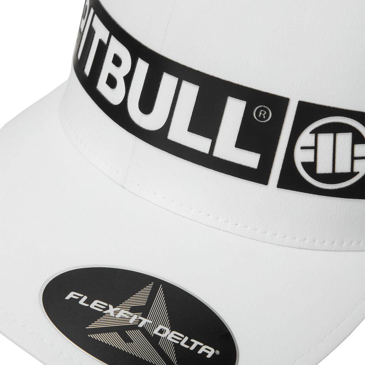 Pit Bull West Coast Cap, Stretch Fitted Hilltop, white