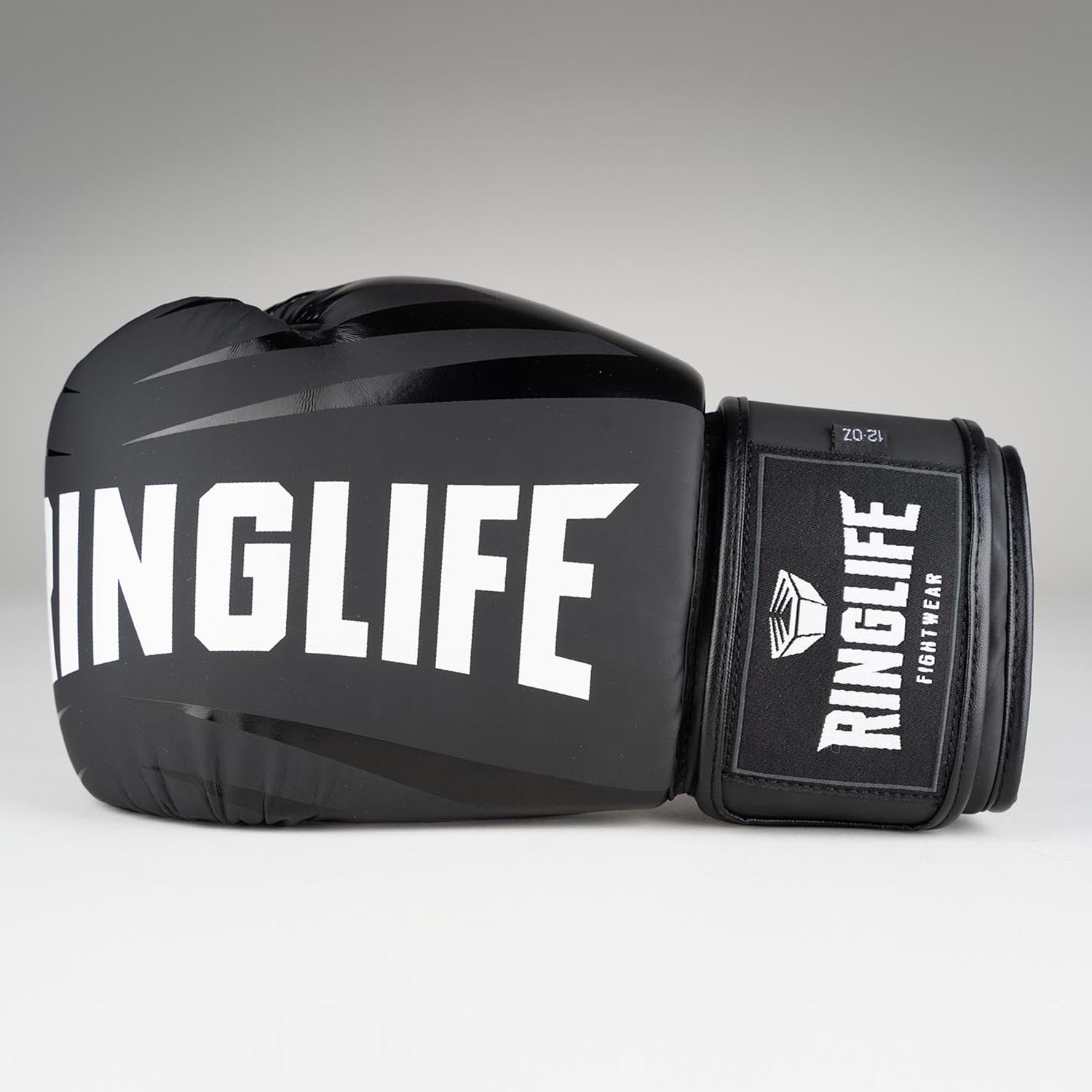 RINGLIFE Boxing Gloves, No.1, black-white, 10 Oz