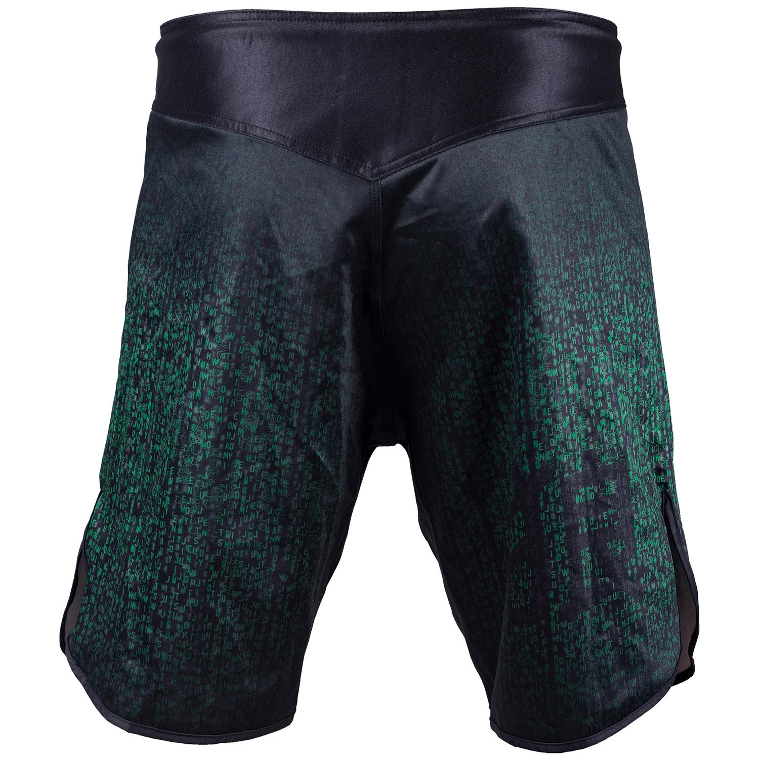 OKAMI MMA Fight Shorts, Code, black-green, XL