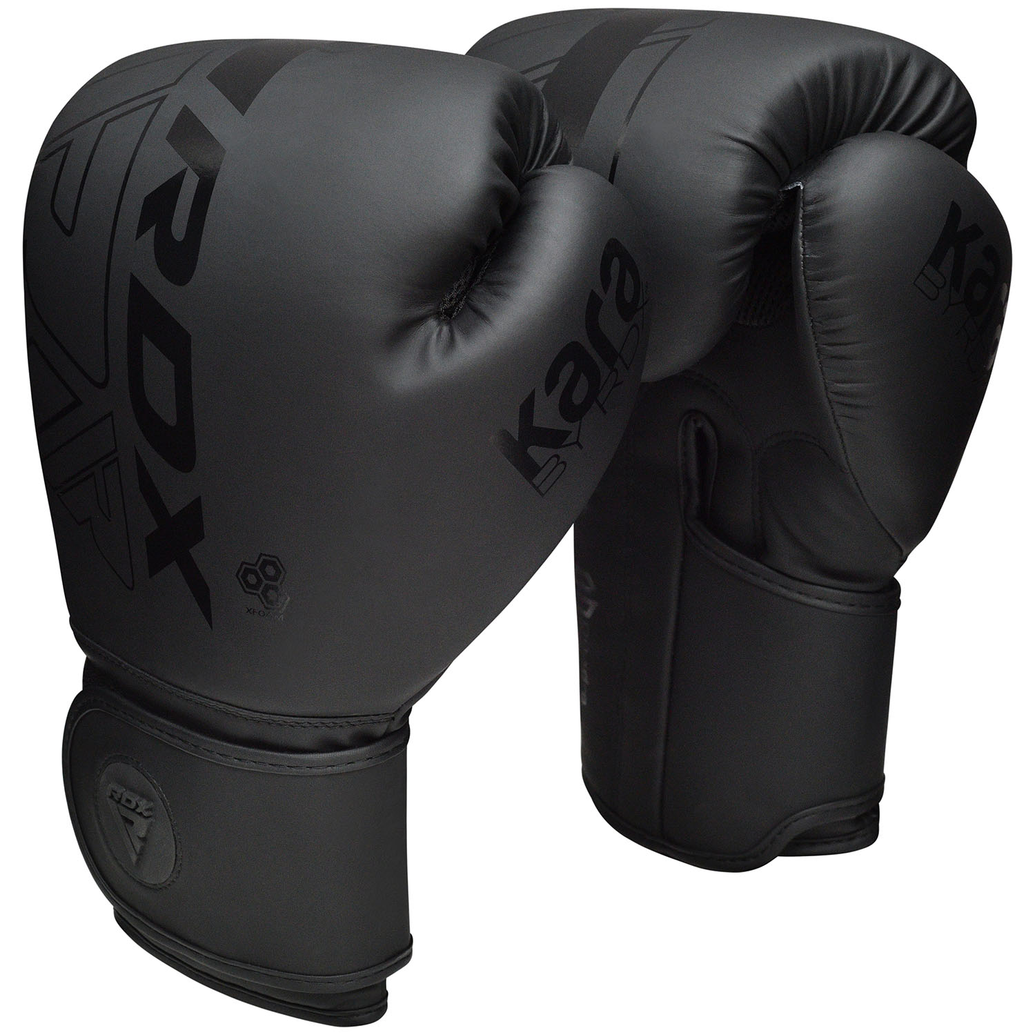 RDX Boxing Gloves, Kara Series F6, black-matt, 12 Oz