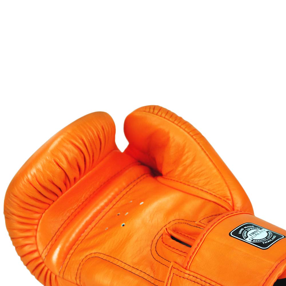 TWINS Special Boxing Gloves, Leather, BGVL-3, orange, 14 Oz