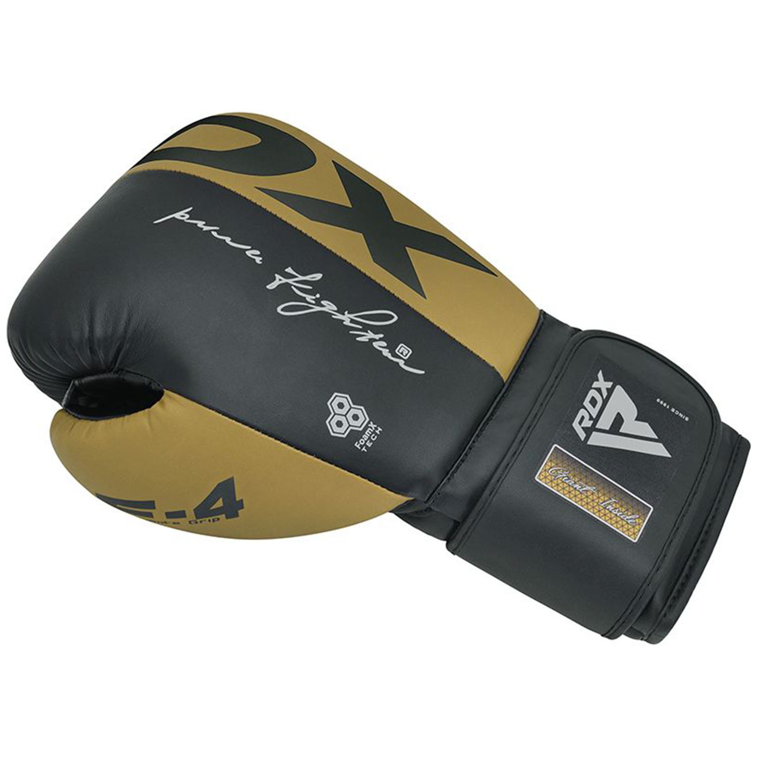 RDX Boxhandschuhe, Rex F4, grau-gold, 12 Oz