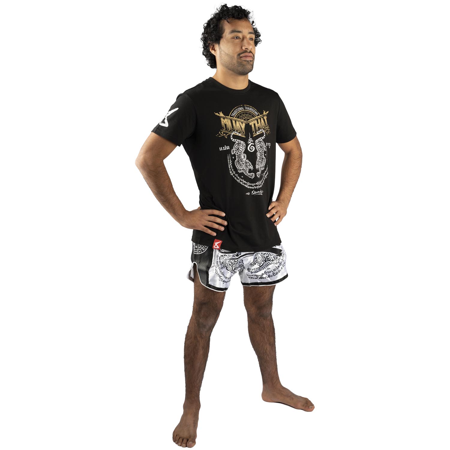 8 WEAPONS T-Shirt, Sak Yant Tigers, schwarz, XXL