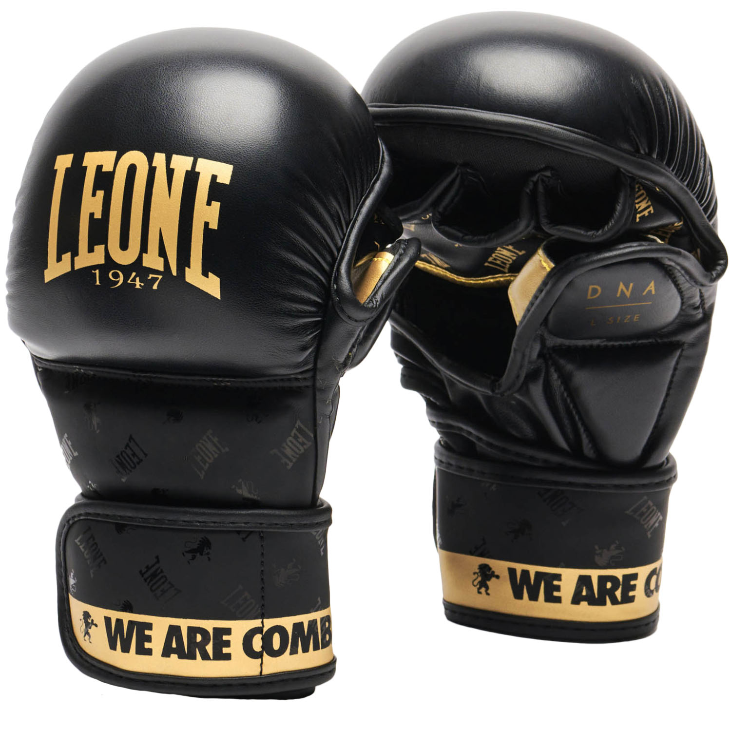 LEONE MMA Sparringhandschuhe, DNA, GP144, schwarz-gold, S