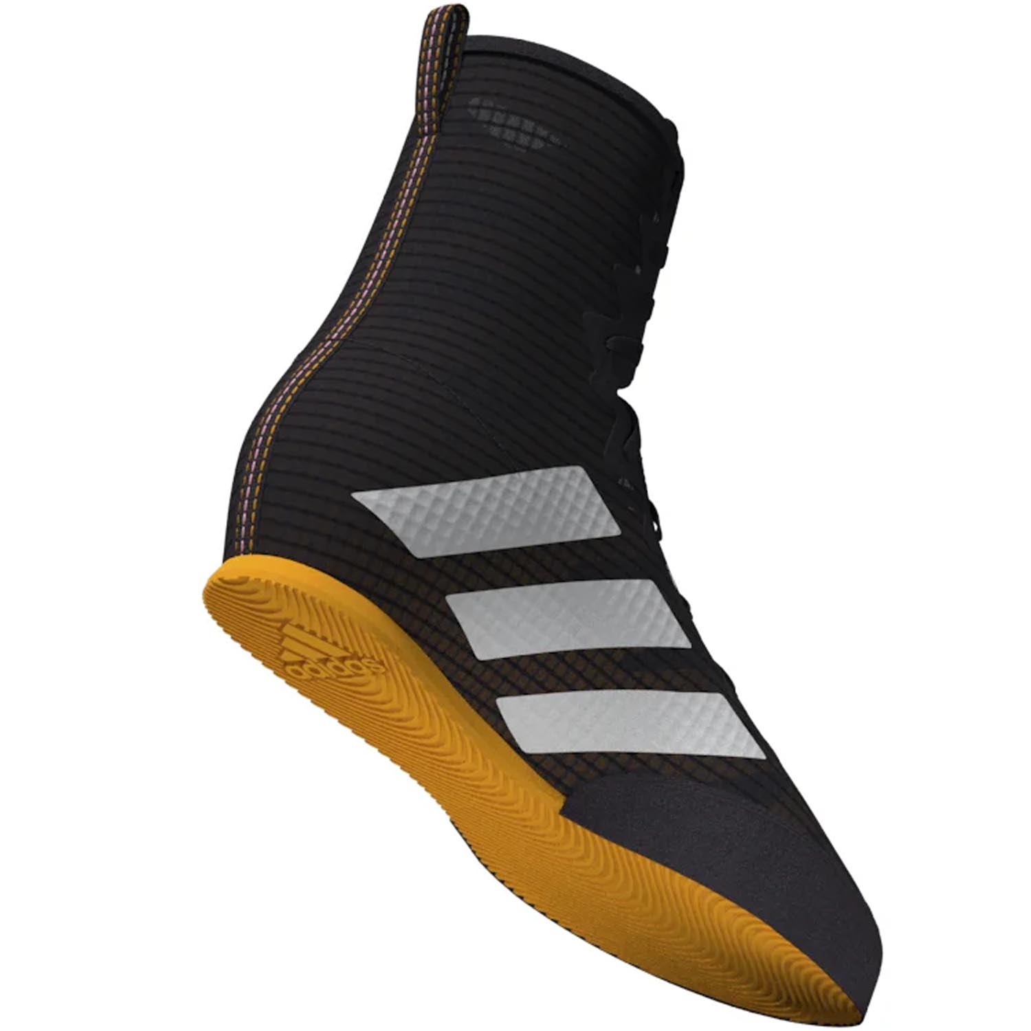 adidas Boxing Shoes, Box Hog 4, black-white-orange, 43 ⅓ (UK 9)