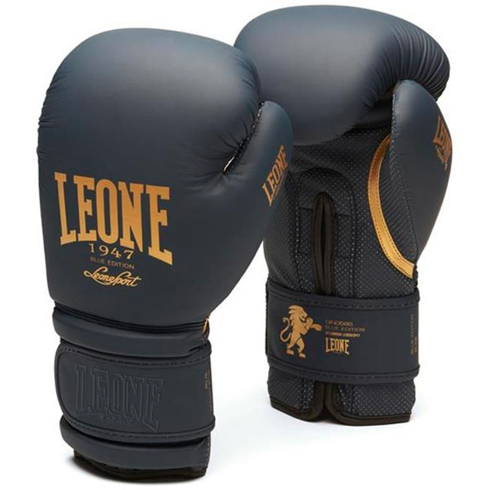 LEONE Boxing Gloves, Blue Edition, blue, 12 Oz