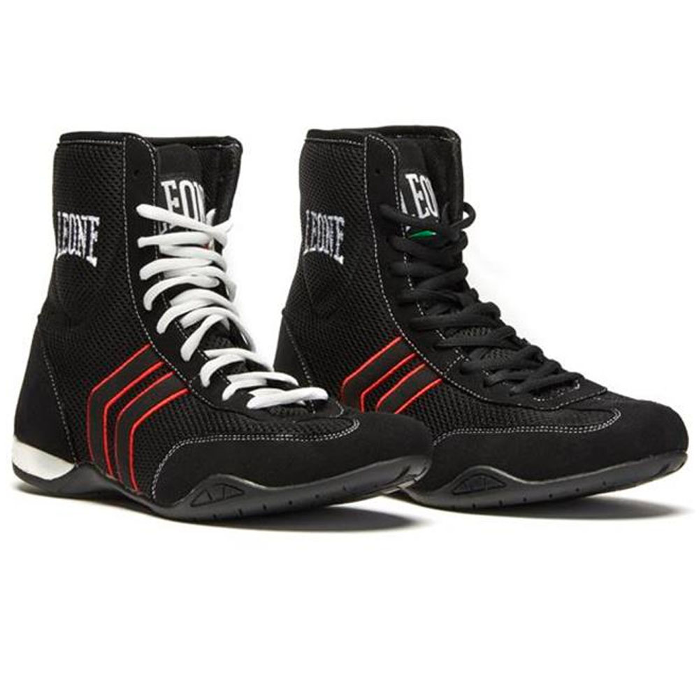 LEONE Boxing Shoes, Hermes, black, 42
