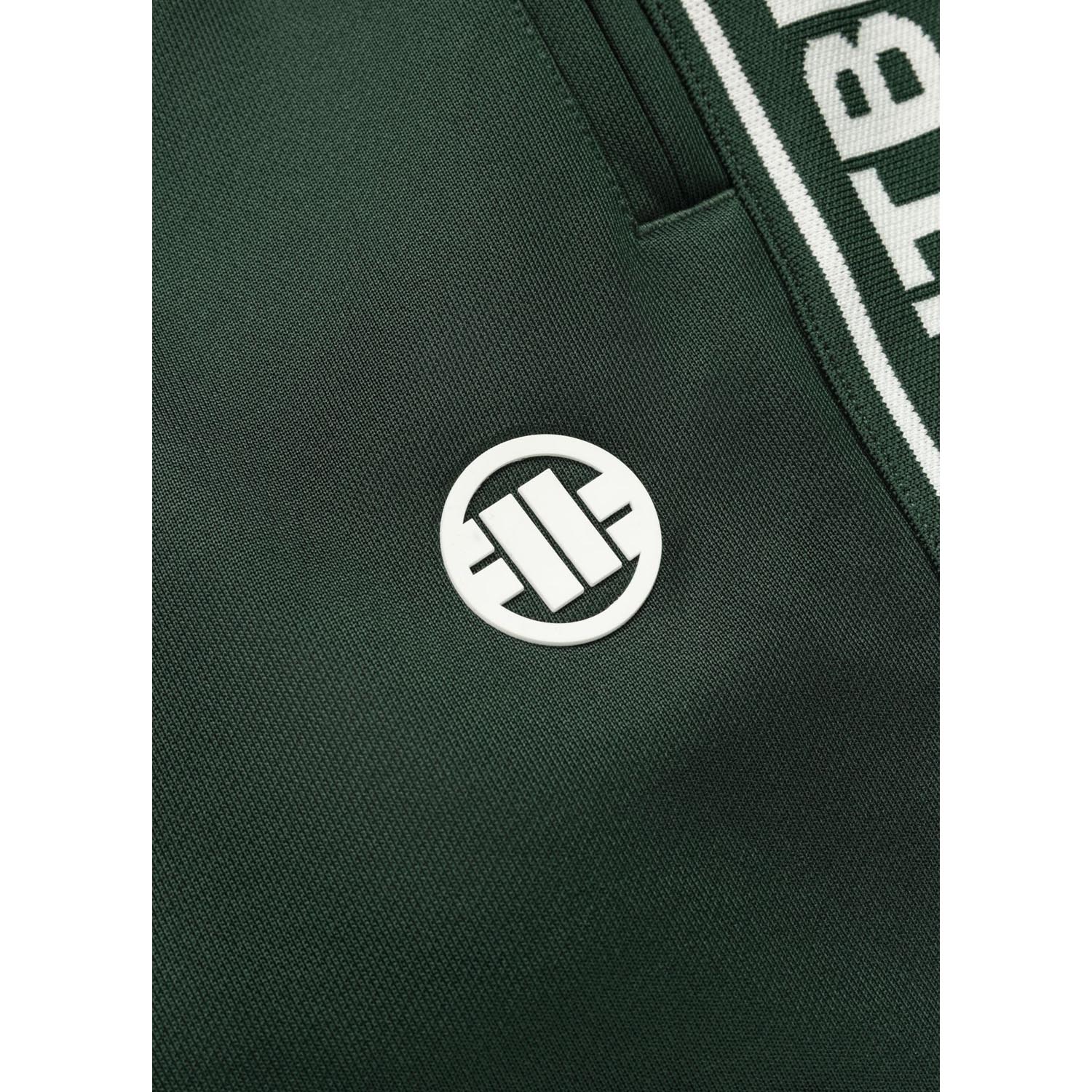 Pit Bull West Coast Trackpants, Tape Logo, green, XXXL