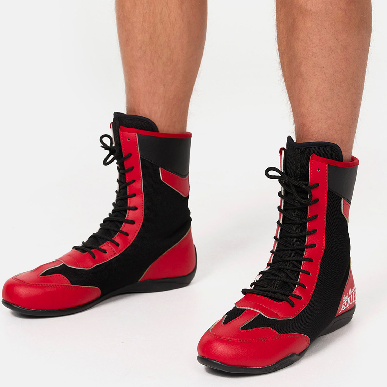BENLEE Boxing Shoes, Longplex, red-black 43