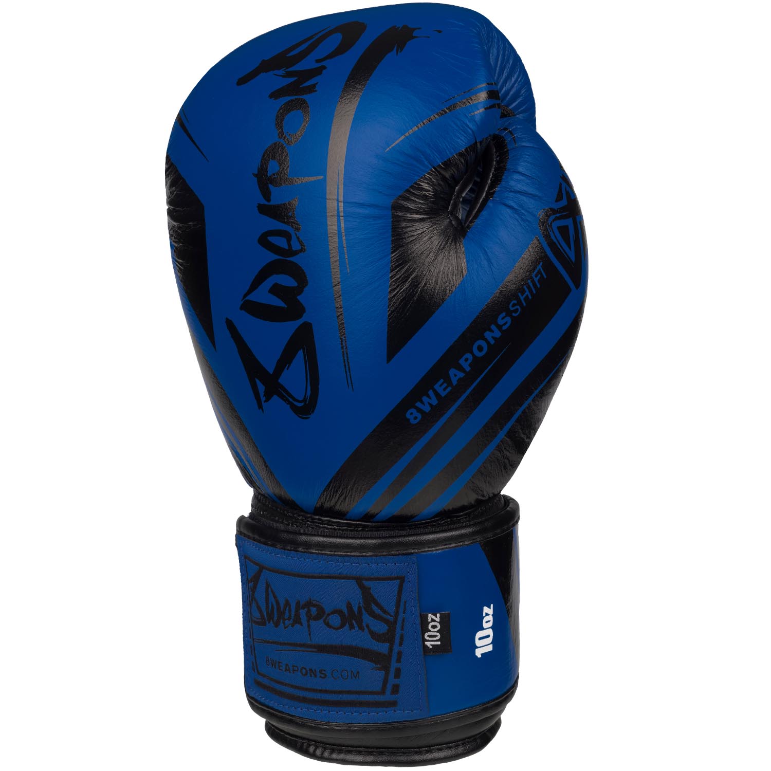 8 WEAPONS Boxing Gloves, Shift Competition, blue-black, 10 Oz