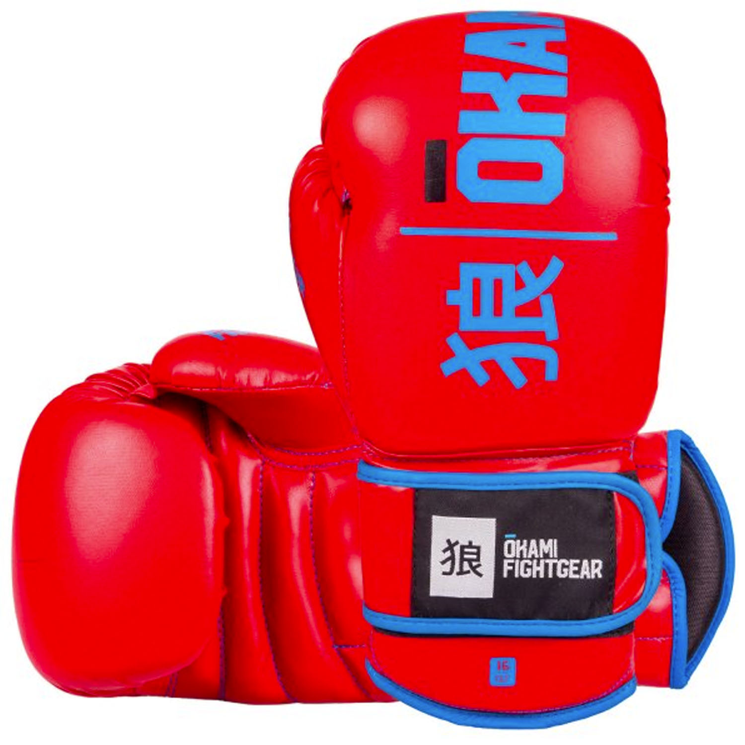 OKAMI Boxing Gloves, Red Rumble, 16 Oz
