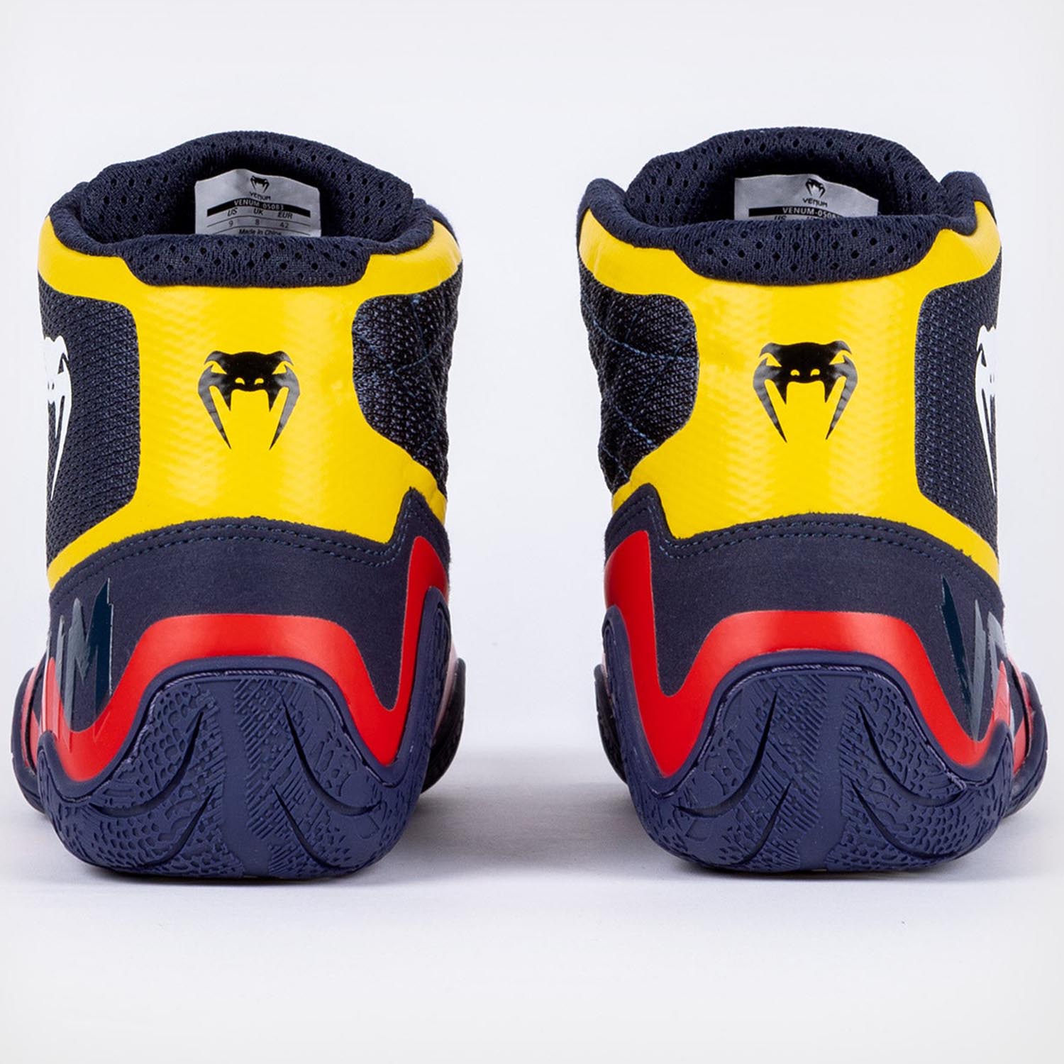 VENUM Wrestling Schuhe, Elite, blau-gelb, 42.5