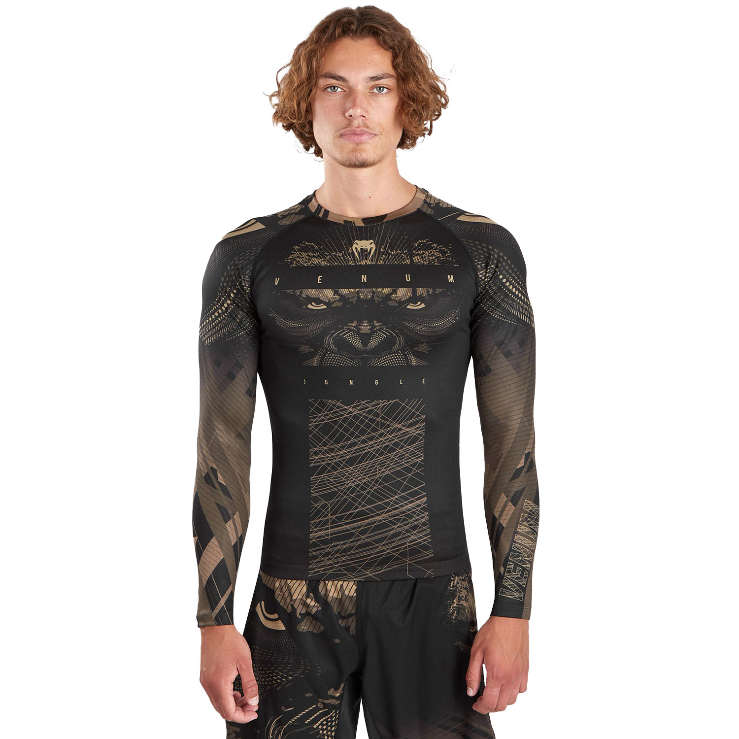 VENUM Rashguard, L\S, Gorilla Jungle, black-sand, S