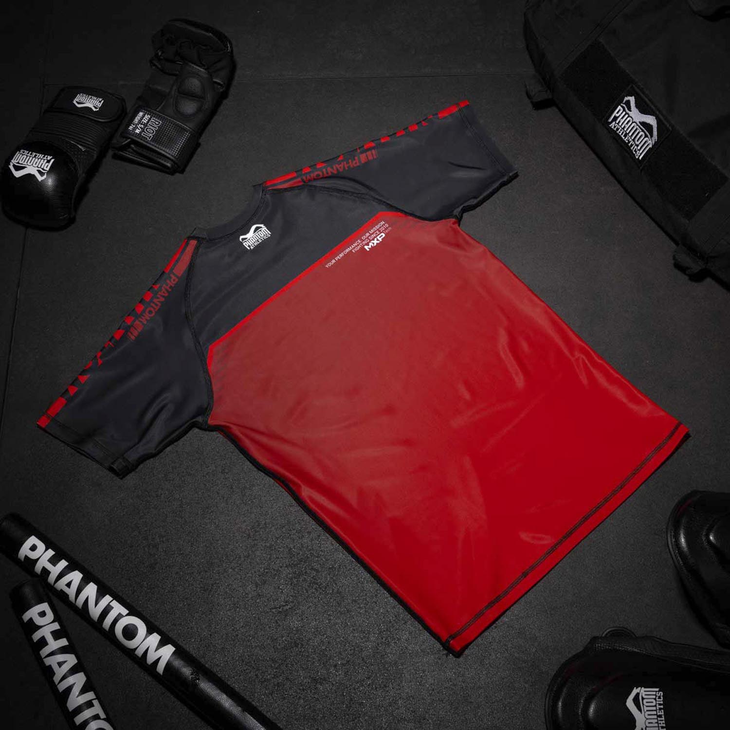 Phantom Athletics Rashguard, S/S, Evo, Apex, Rot, S