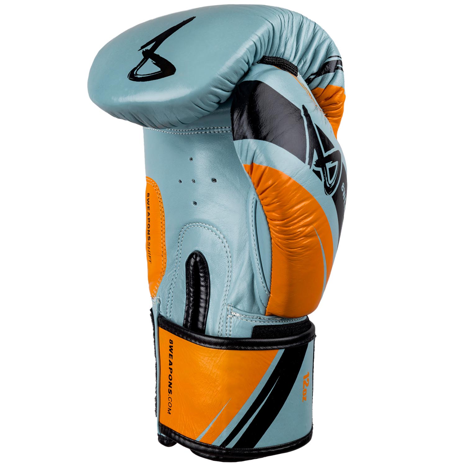 8 WEAPONS Boxing Gloves, Shift, ice-grey-orange, 16 Oz