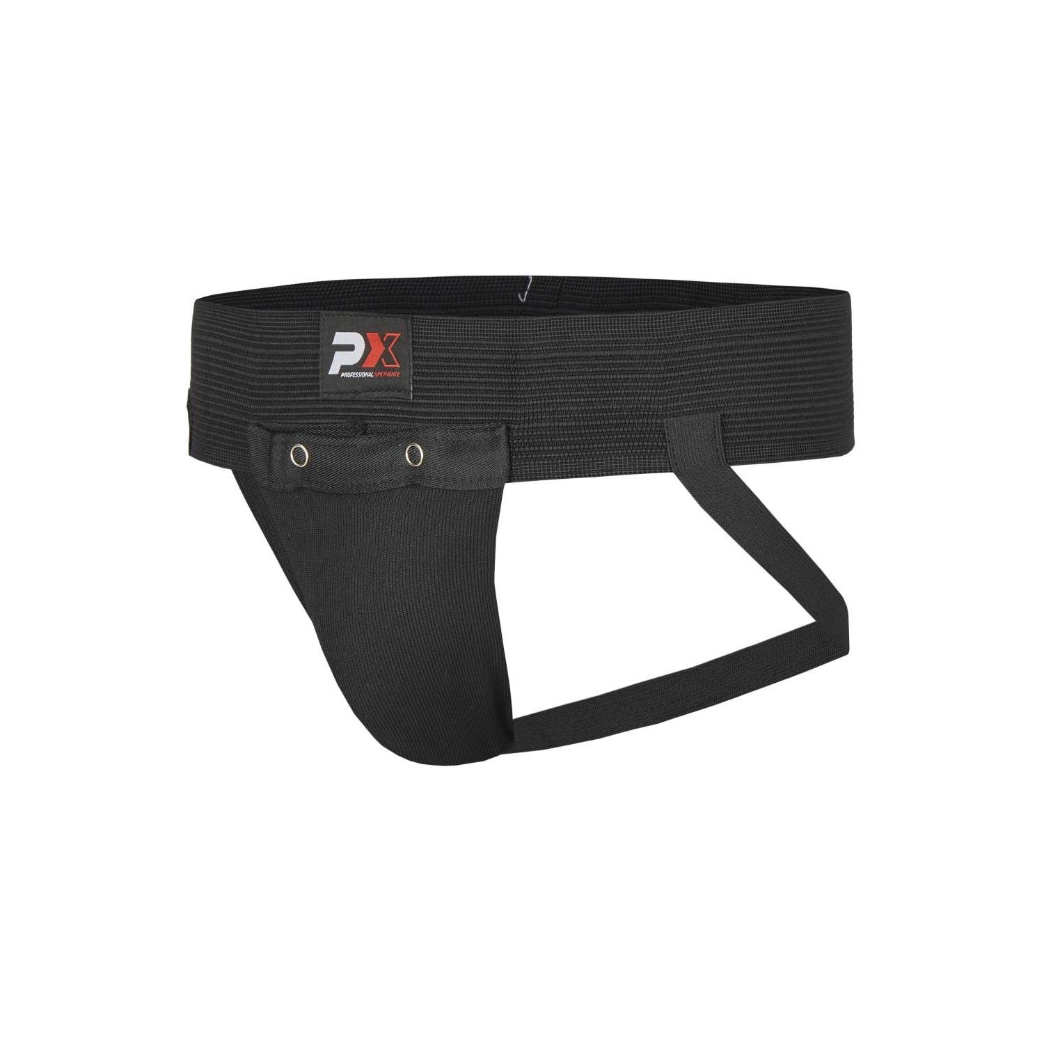 PX Groin Guard Fabric, black, XL