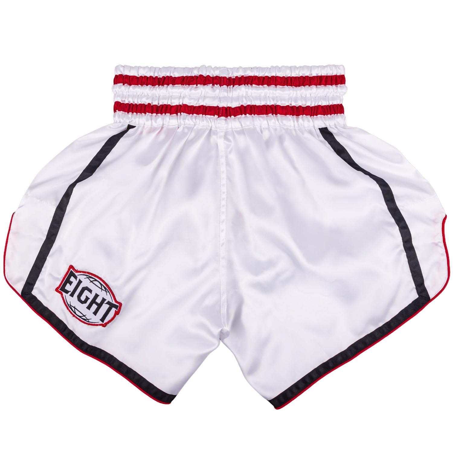 8 WEAPONS Muay Thai Shorts, Bangkok, white-black, XXL