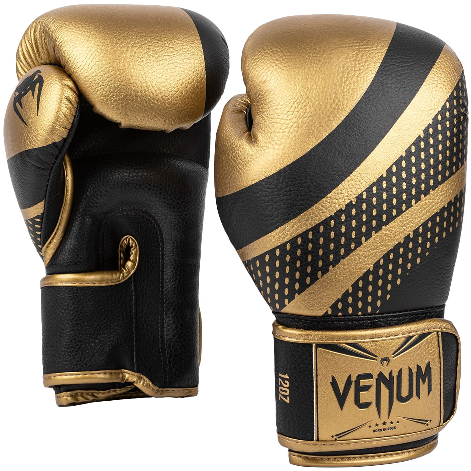 VENUM Boxing Gloves, Lightning, black-gold, 10 Oz