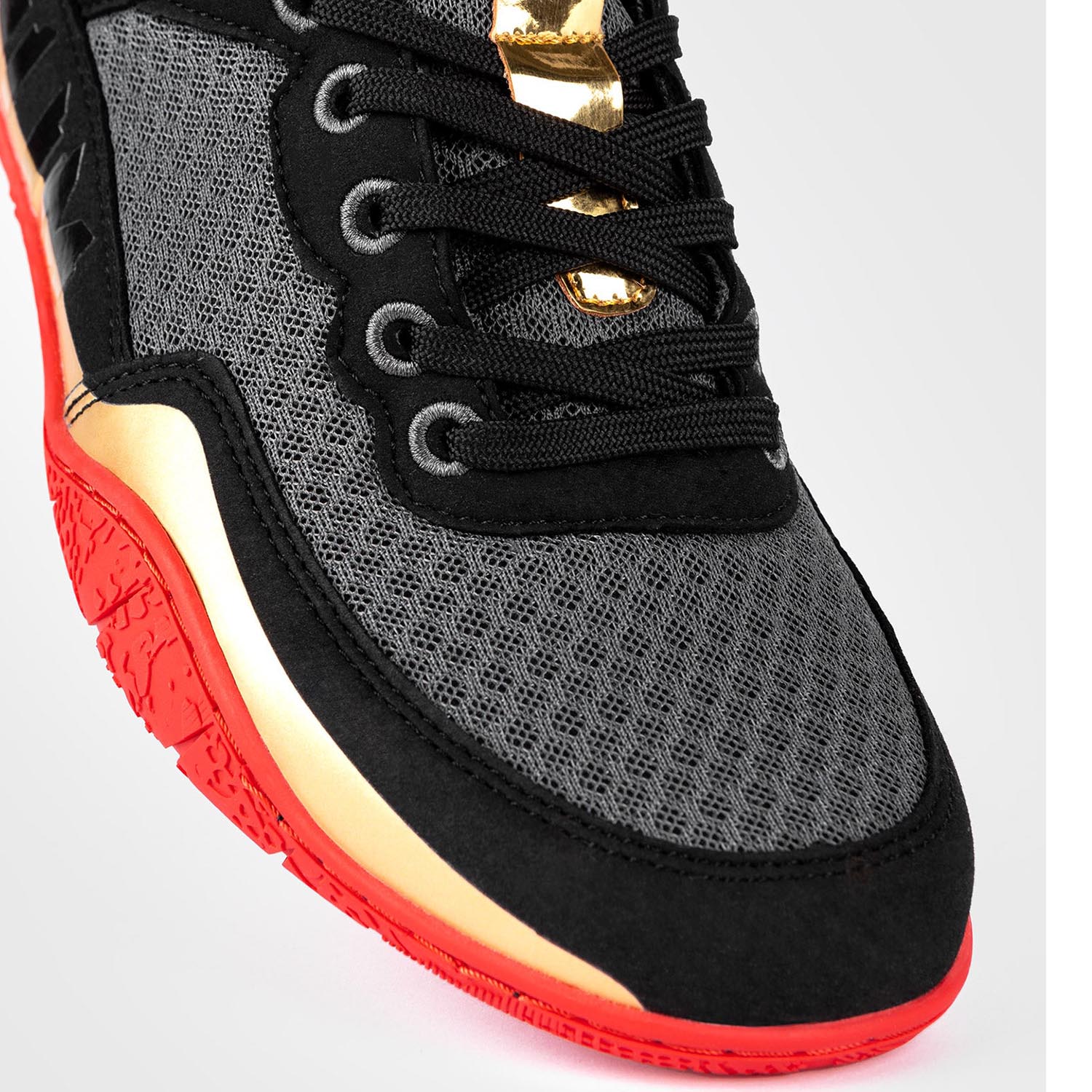 VENUM Wrestling Schuhe, Elite, schwarz-gold-rot, 43
