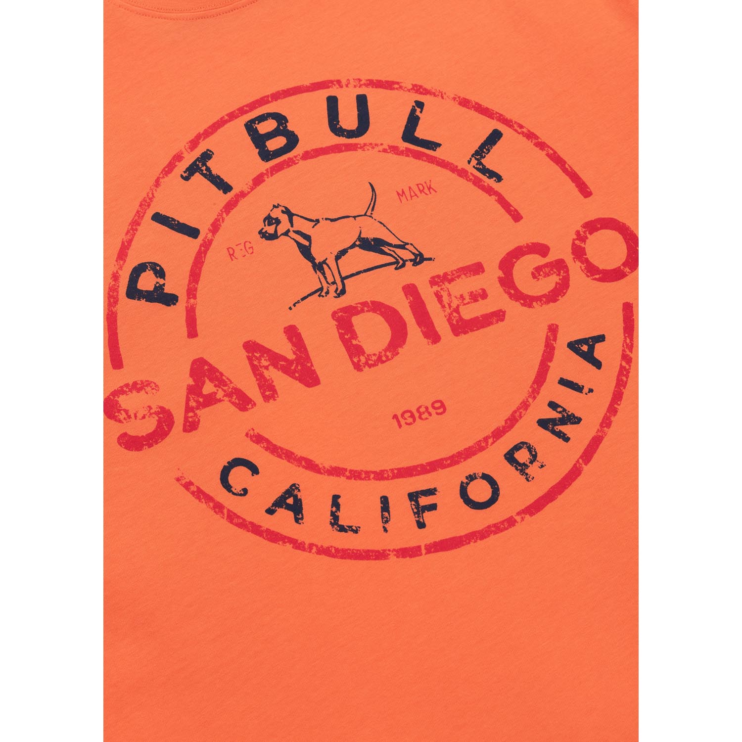 Pit Bull West Coast T-Shirt, San Diego Ins., orange, XXXL