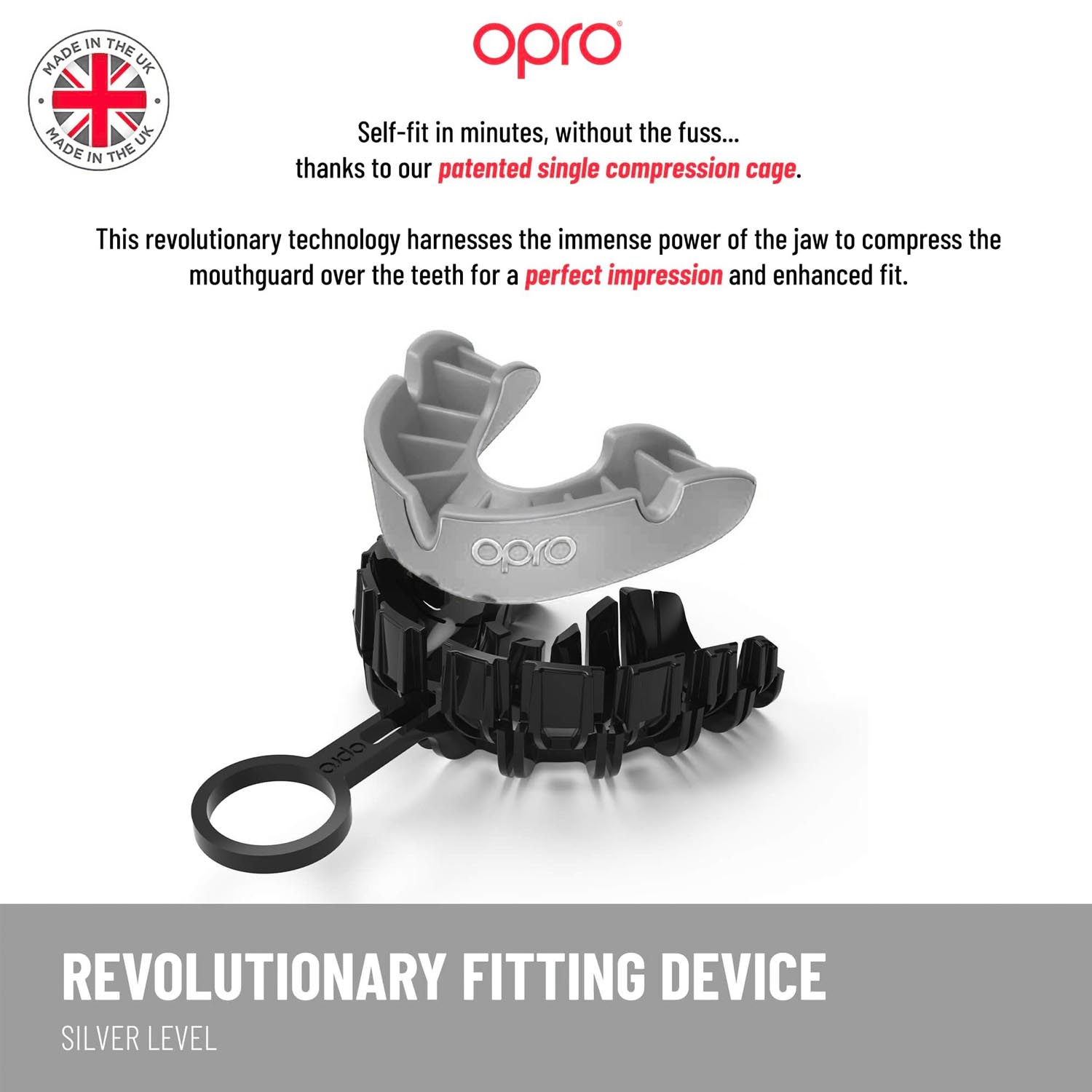 OPRO Mouthguard, Silver 2022, transparent