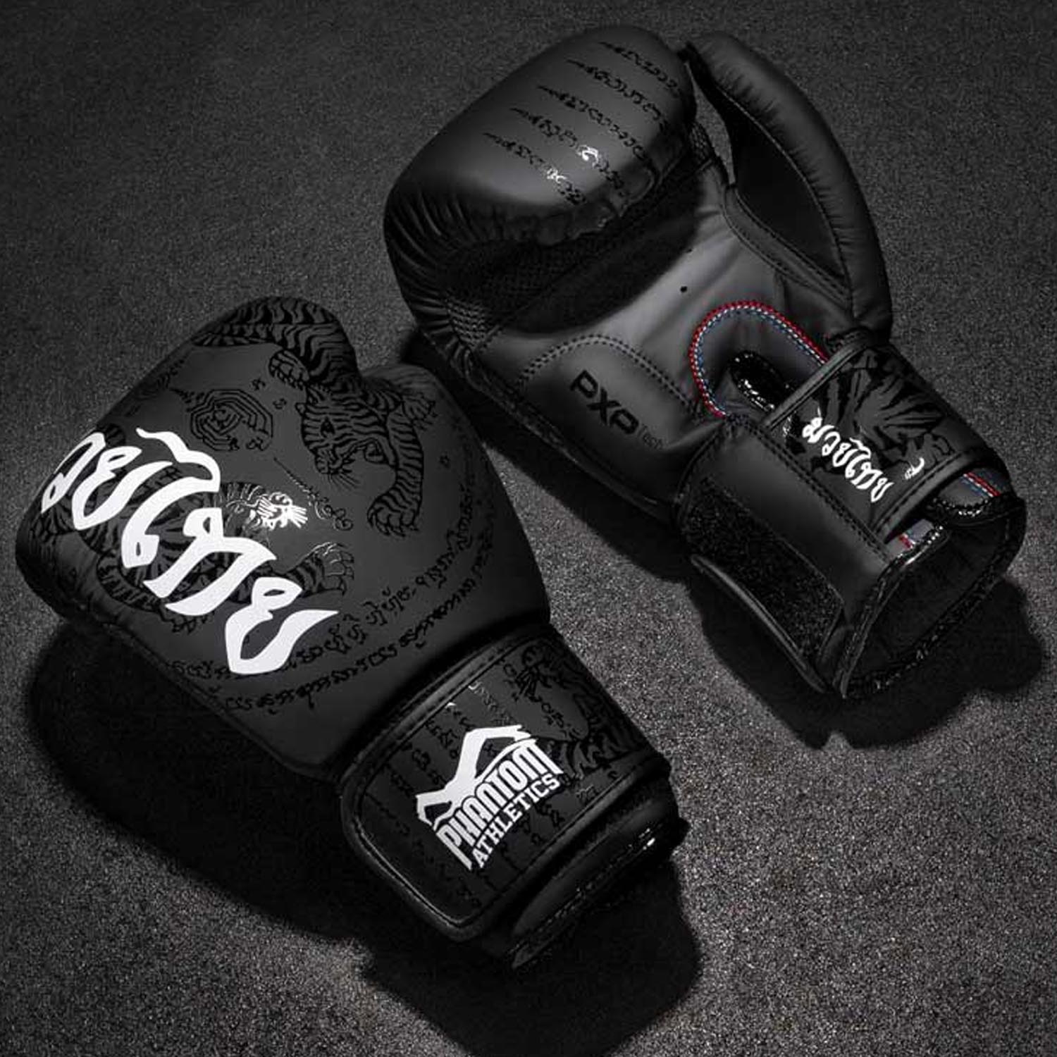 Phantom Athletics Boxing Gloves, Muay Thai, black