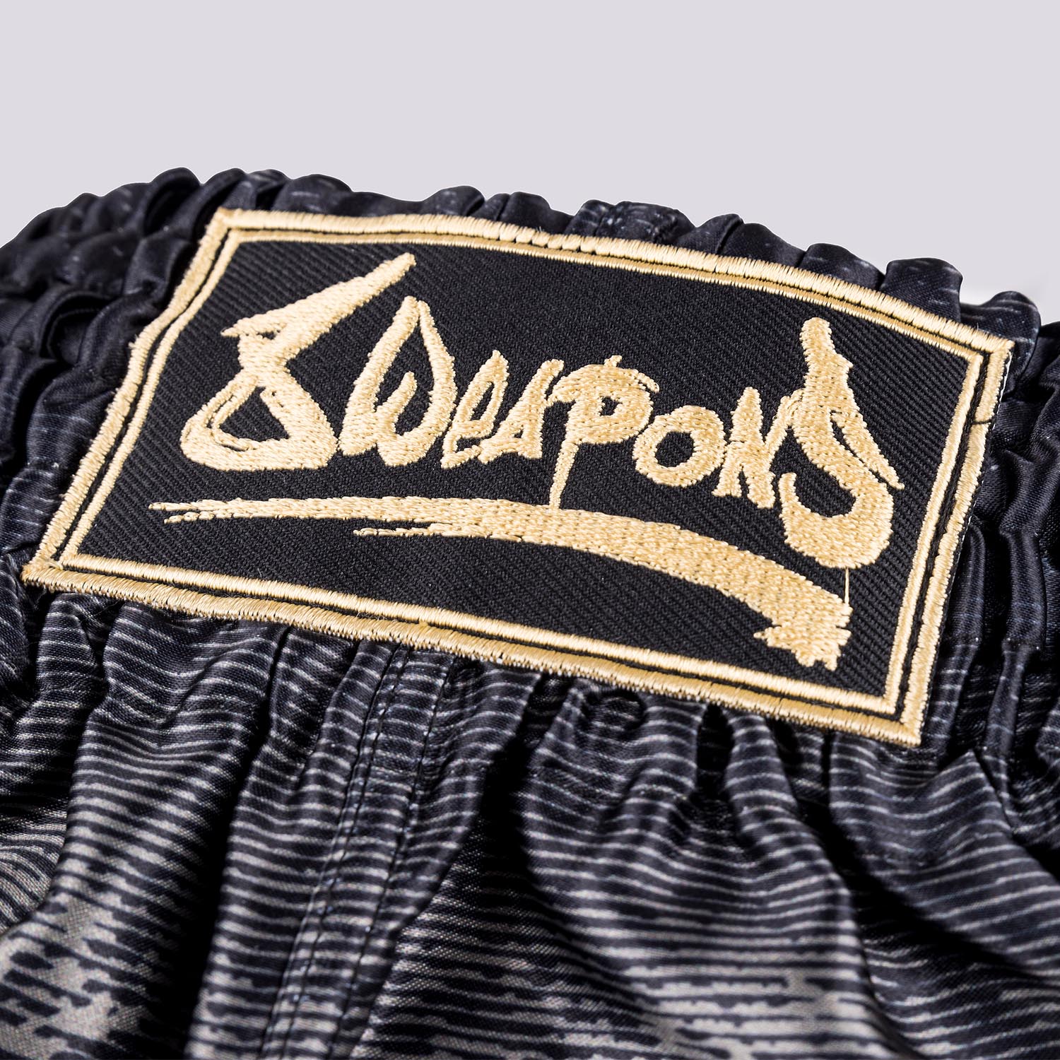 8 WEAPONS Muay Thai Shorts, Hanuman, black-gold, XXL