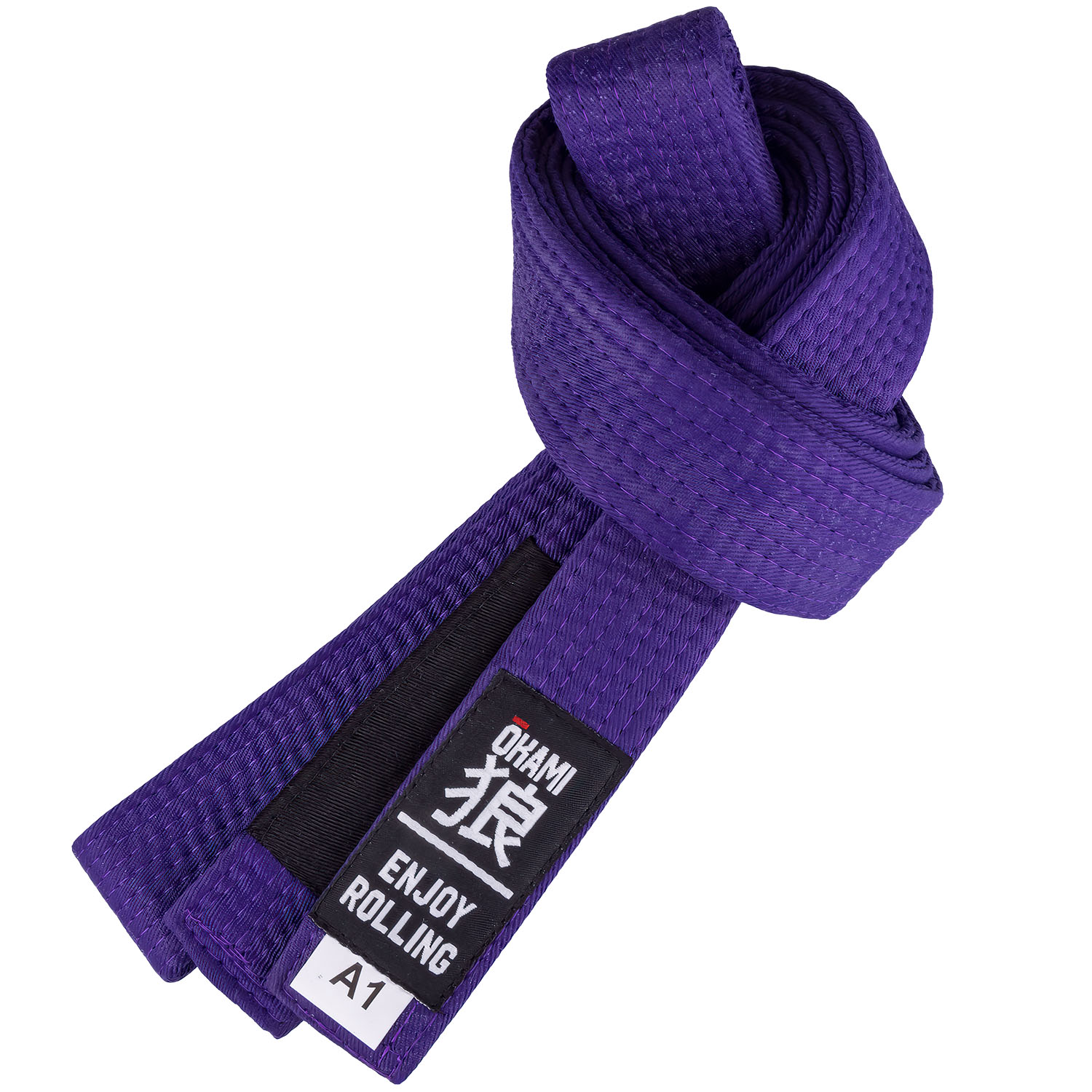 OKAMI BJJ Belt, Luta Livre, purple, A3