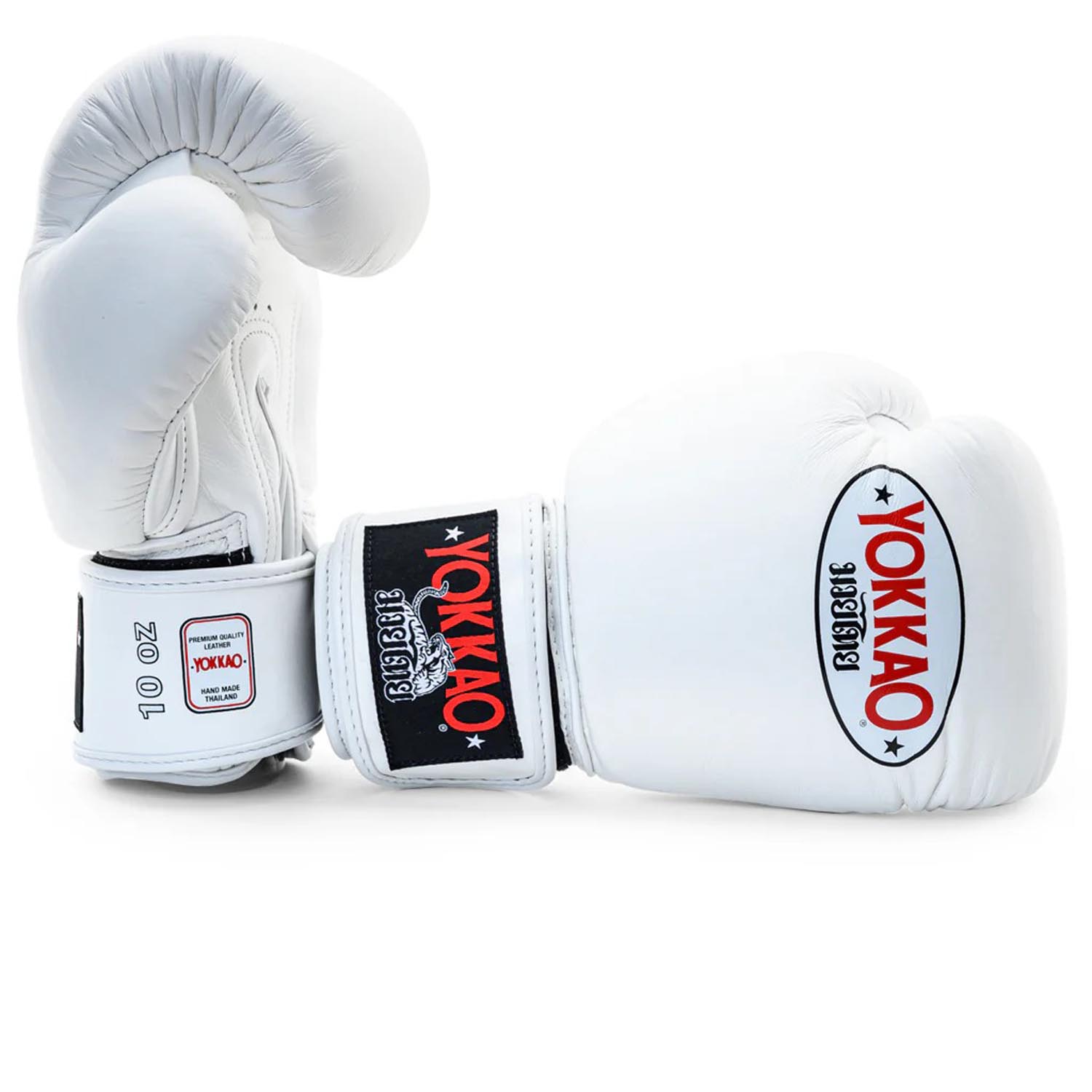 YOKKAO Boxing Gloves, Matrix, white, 16 Oz