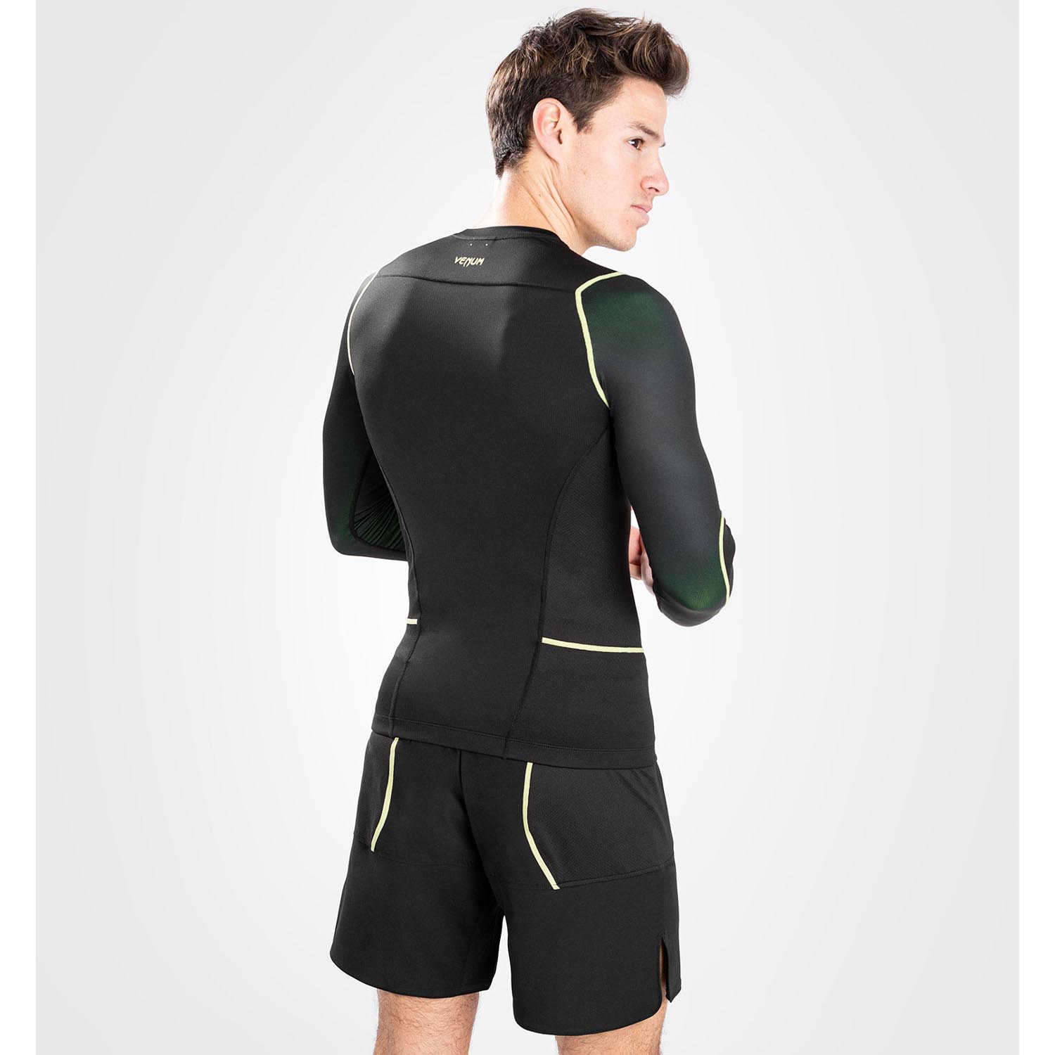 VENUM Rashguard, L/S, Fusion 2.0, black-yellow, XL