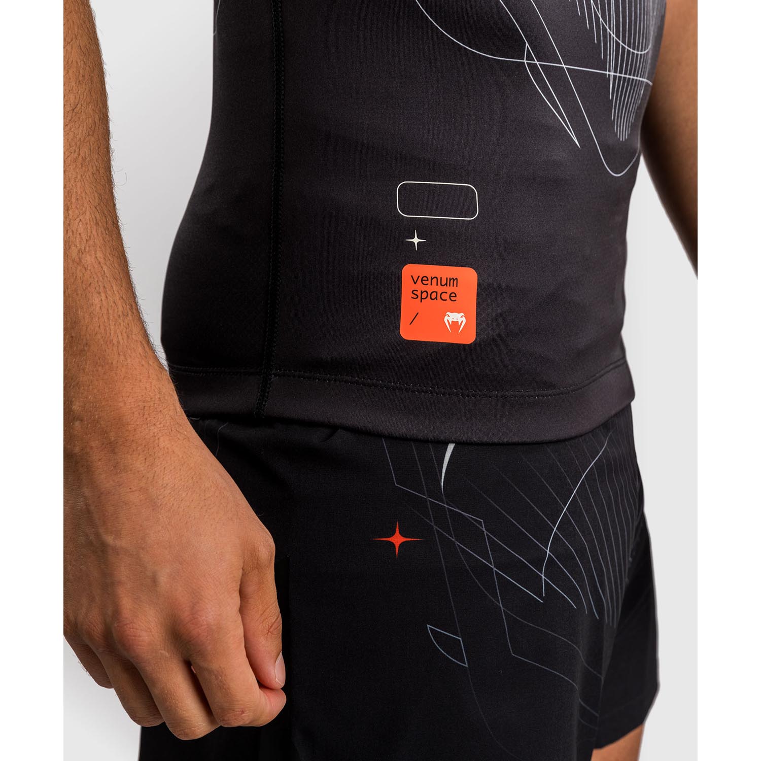 VENUM Rashguard, S/S, Eclipse, black-ivory, XXL