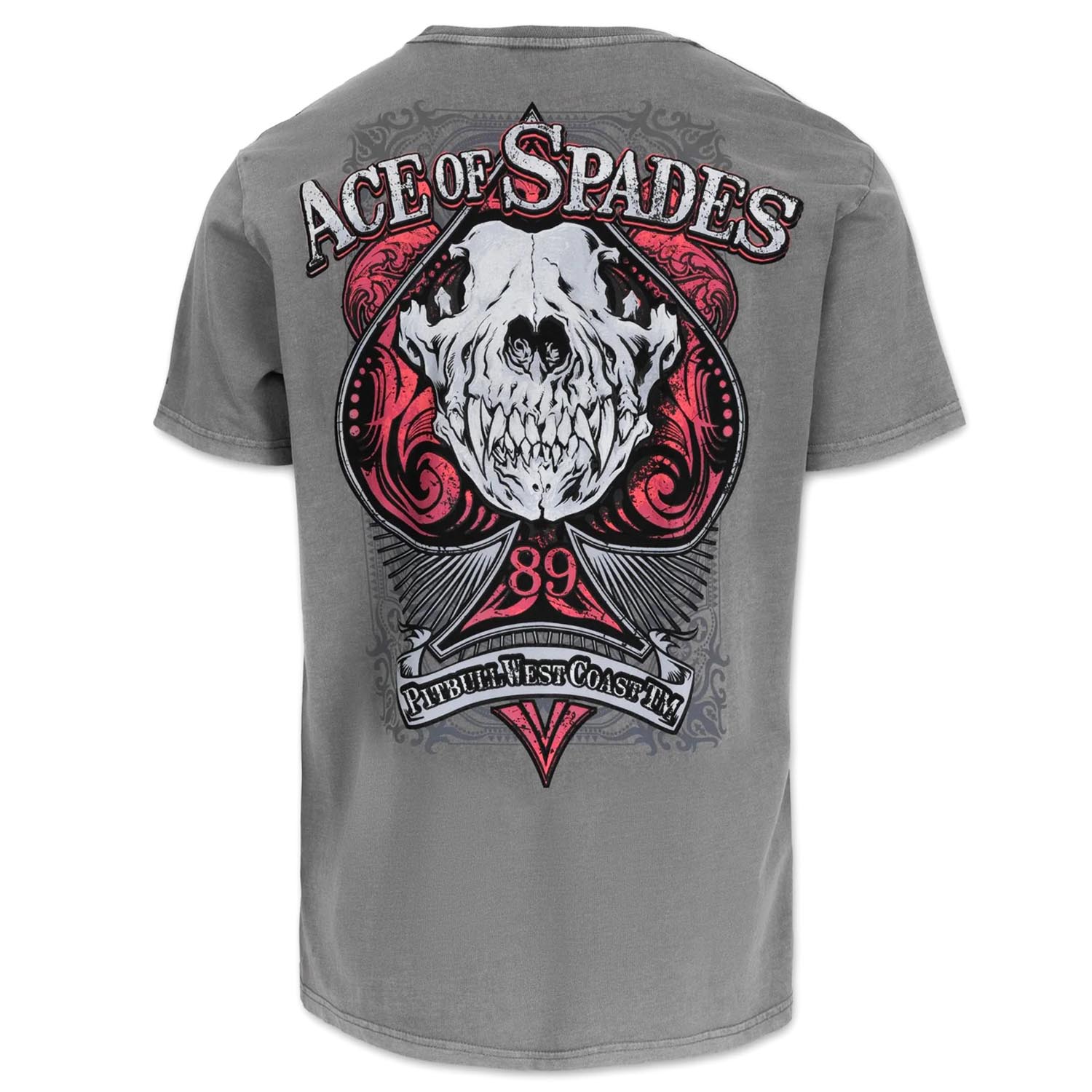 Pit Bull West Coast T-Shirt, Ace Of Spades 2, grey, S